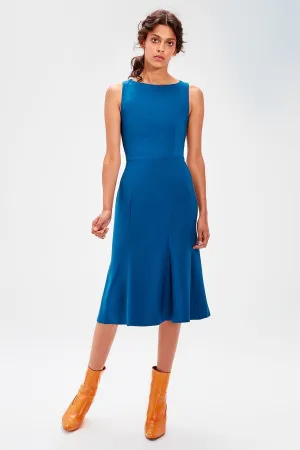 13463 Oil Blue Midi Dress
