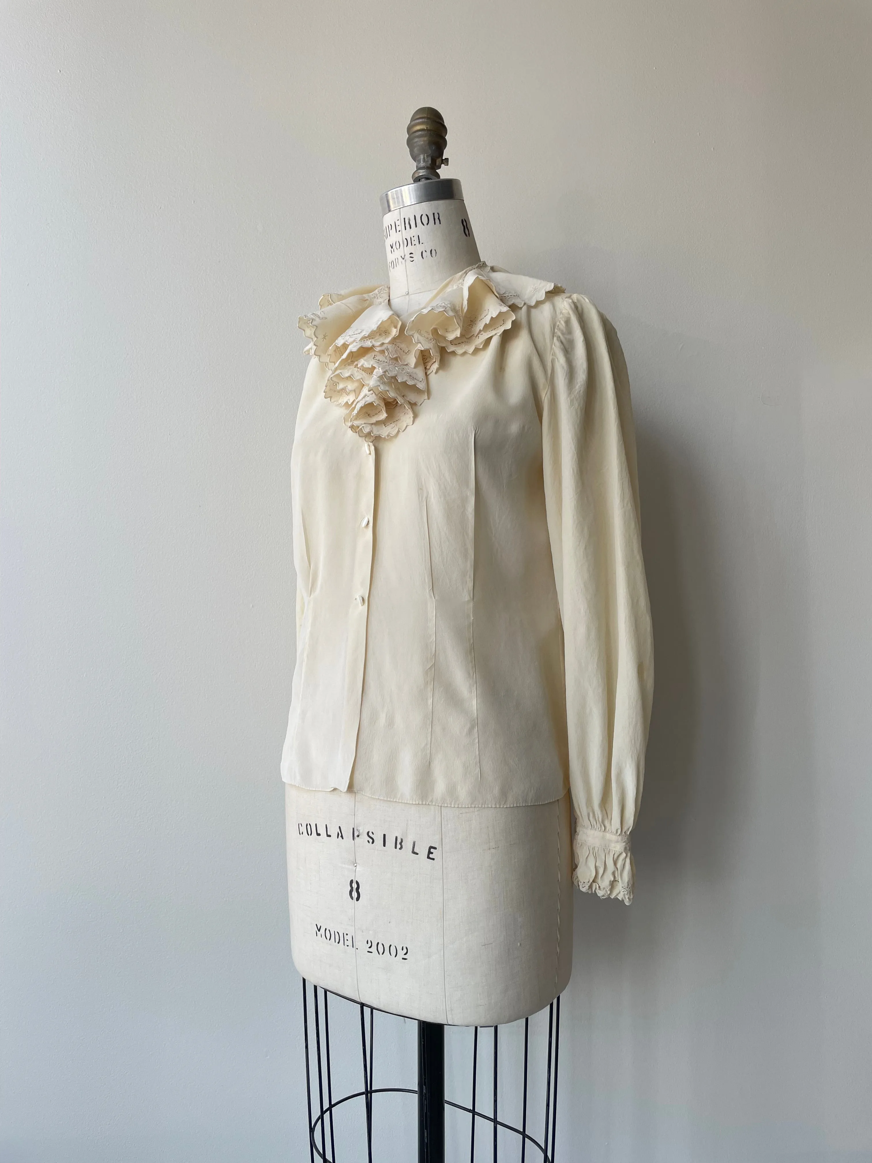 1930s Nadine Silk Blouse