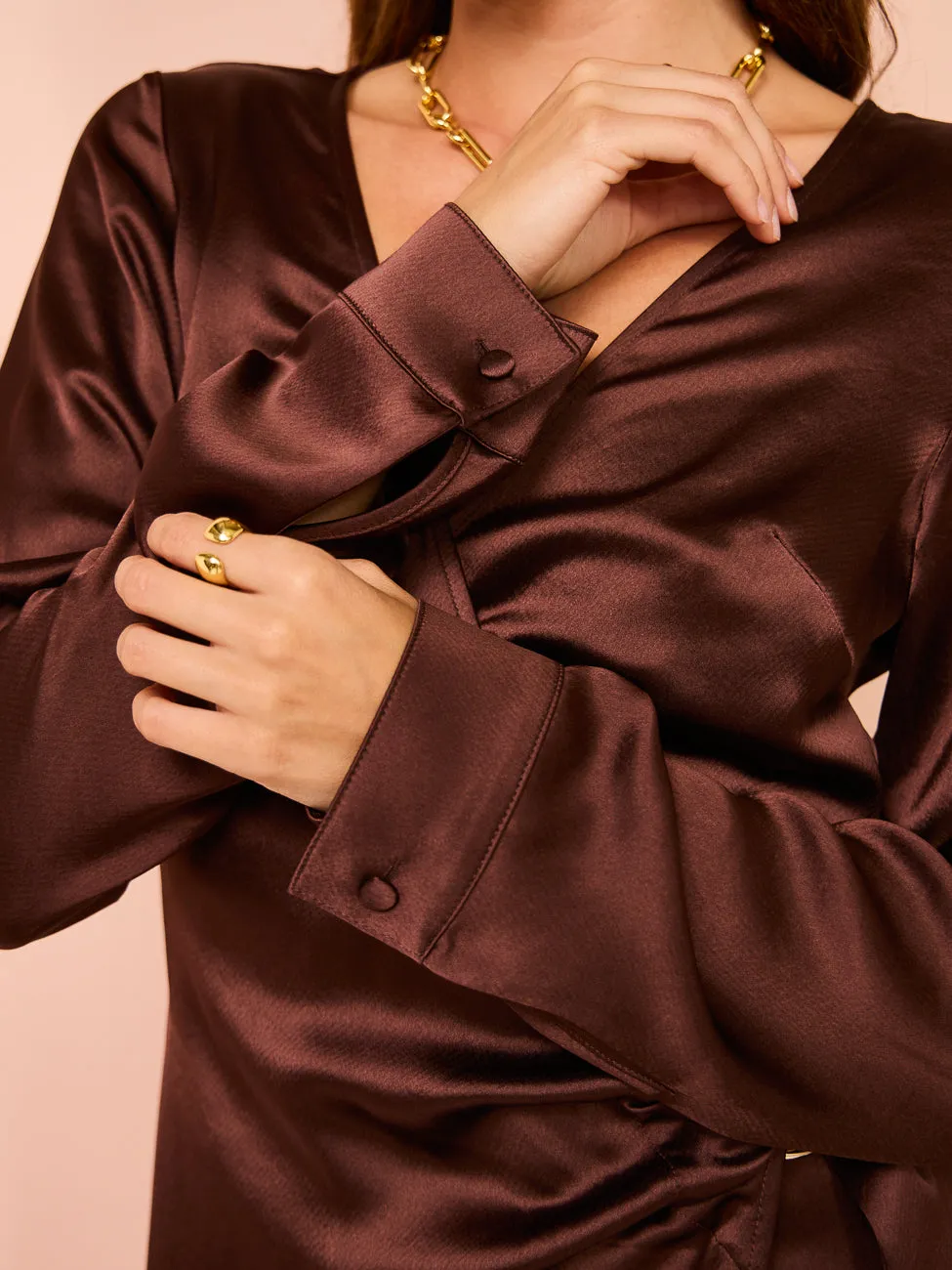 Anna Quan Harlow Dress in Shaved Chocolate