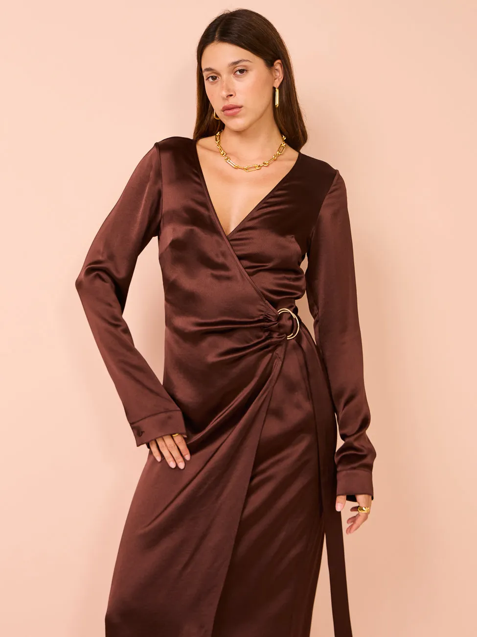 Anna Quan Harlow Dress in Shaved Chocolate
