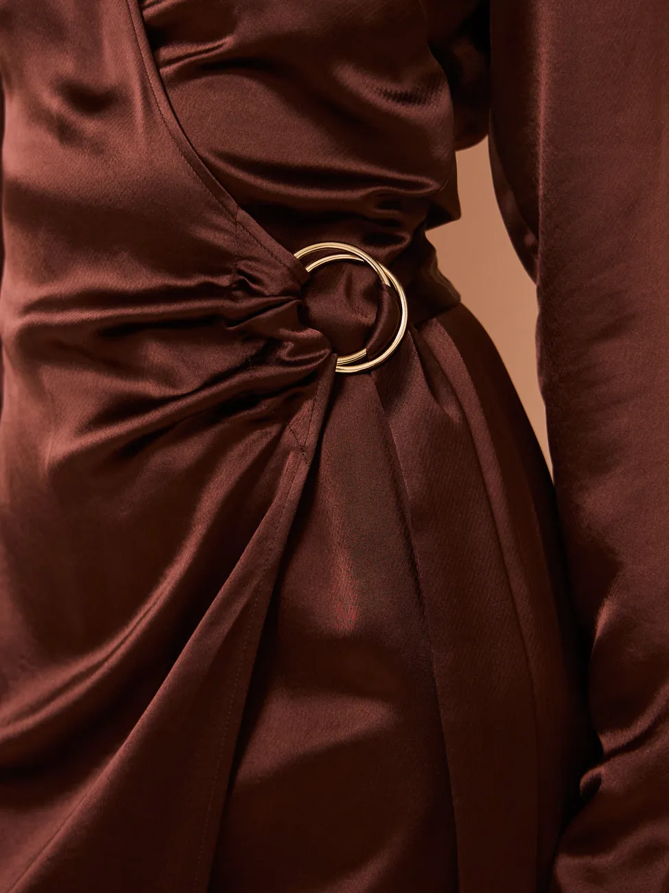 Anna Quan Harlow Dress in Shaved Chocolate
