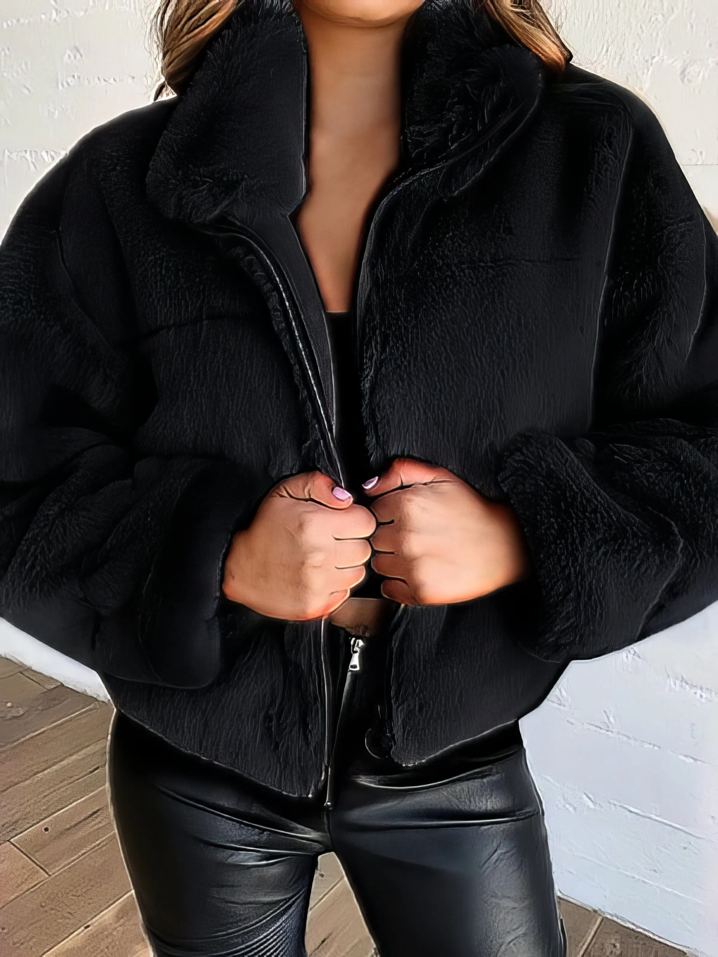 Autumnal Cable Knit Sweater - Oversized Fit