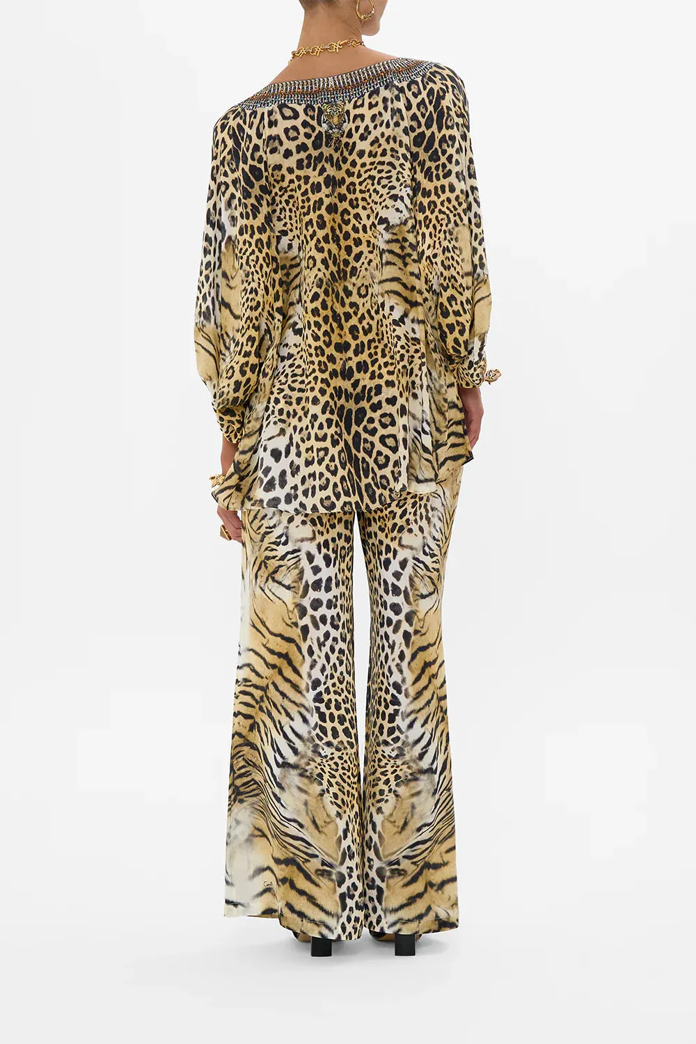 CAMILLA JAGUAR RAGLAN SLEEVE BLOUSE WITH CUFF