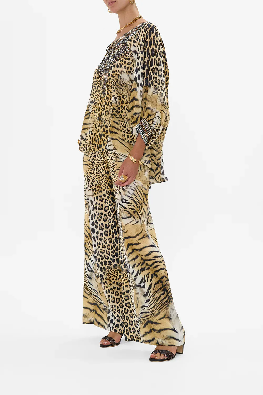 CAMILLA JAGUAR RAGLAN SLEEVE BLOUSE WITH CUFF
