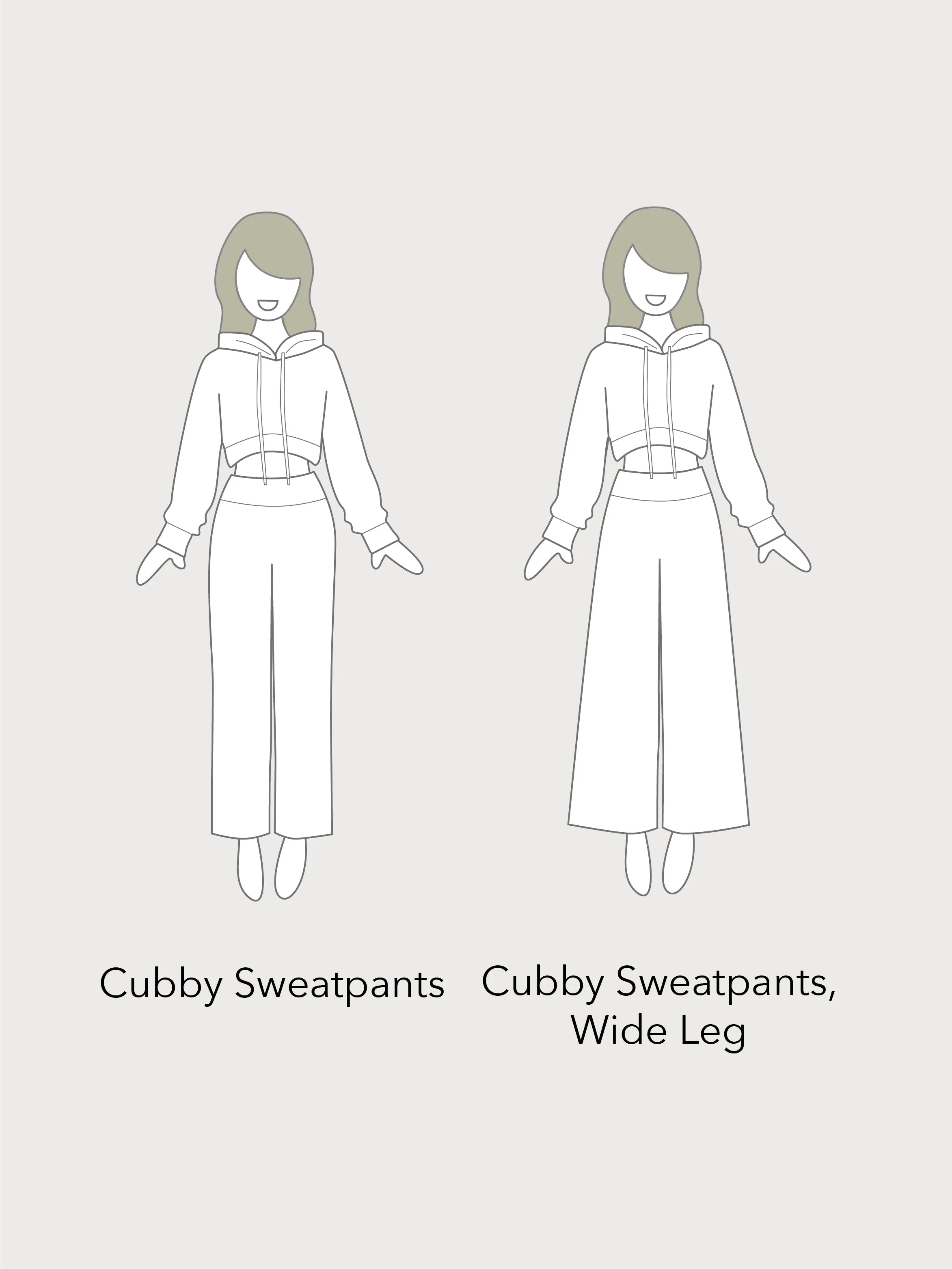 Cubby Sweatpants, Wide Leg｜Limited Edition