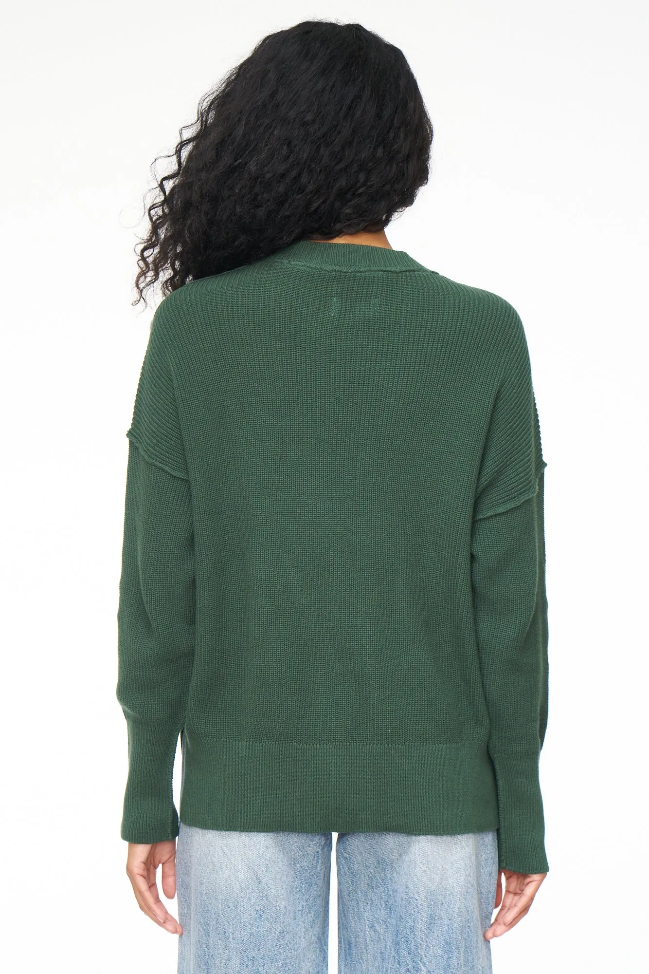 Darya Oversized Crewneck Pullover - Ivy