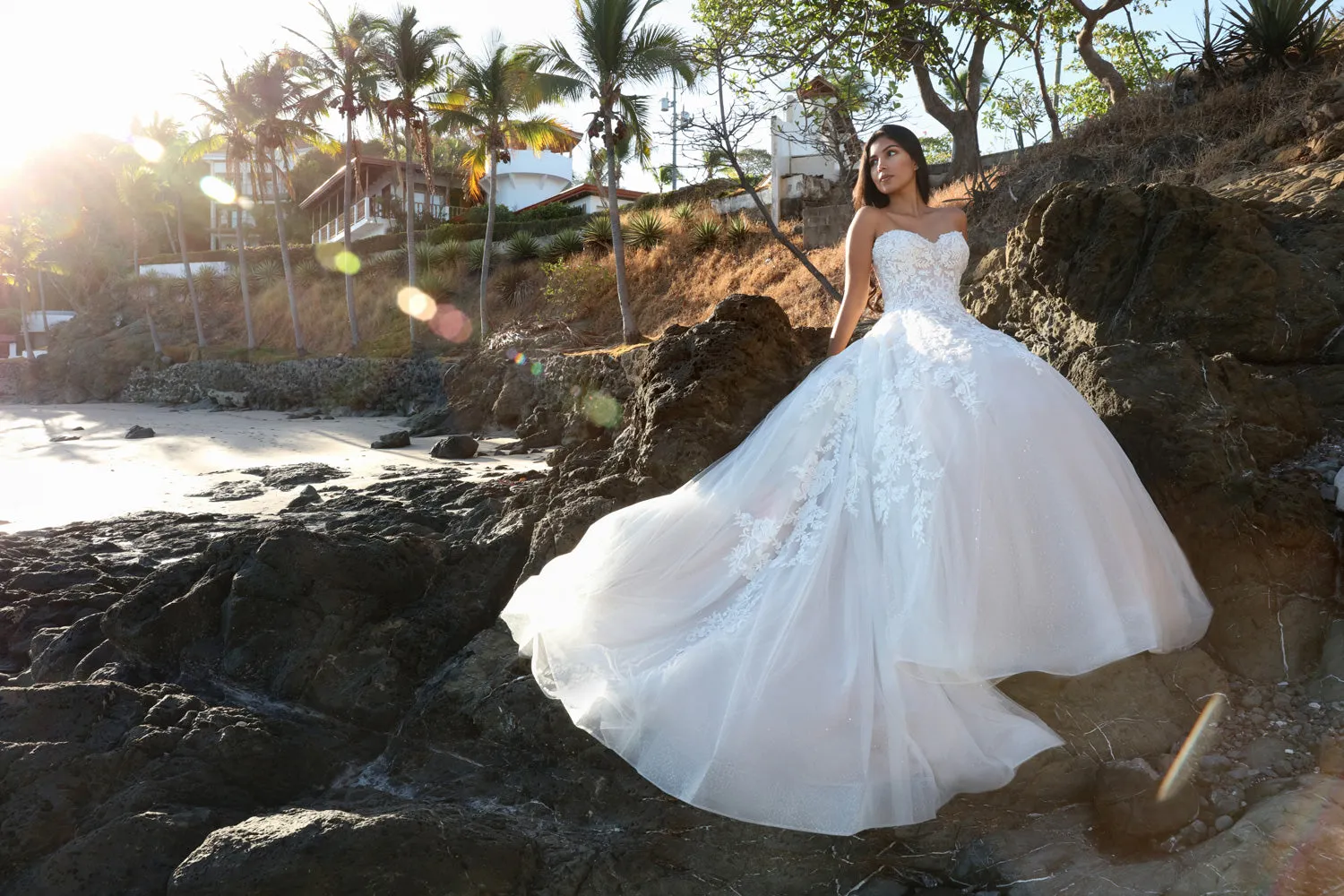 Davinci Bridal 50668 Size 26 Ivory Long Shimmer A Line wedding dress off the shoulder Bridal Gown