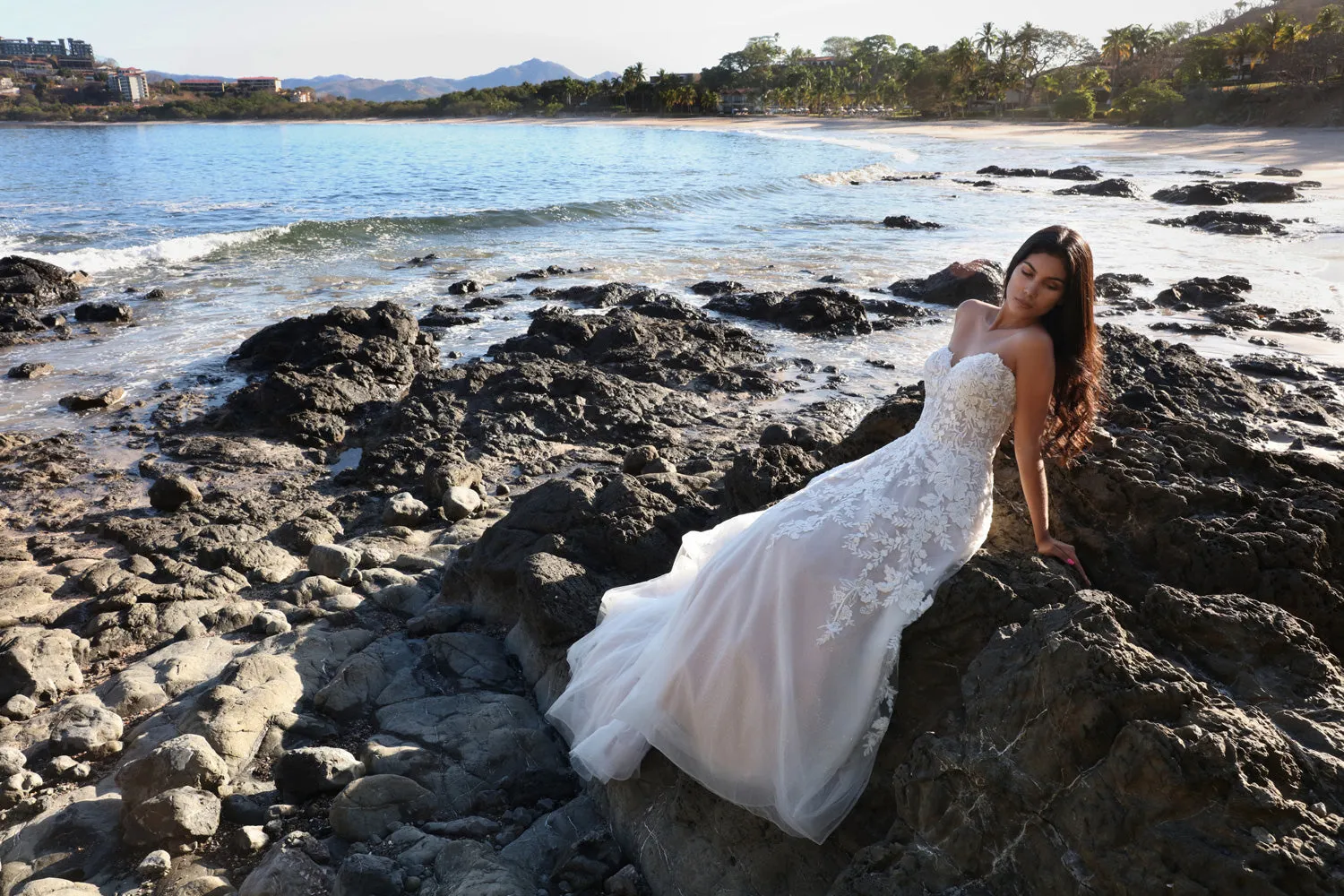 Davinci Bridal 50668 Size 26 Ivory Long Shimmer A Line wedding dress off the shoulder Bridal Gown