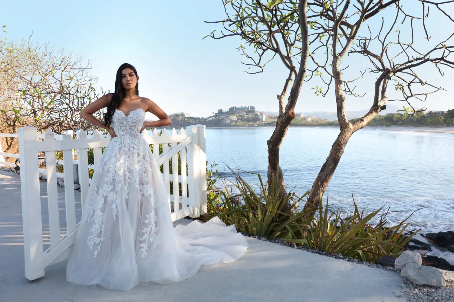 Davinci Bridal 50668 Size 26 Ivory Long Shimmer A Line wedding dress off the shoulder Bridal Gown