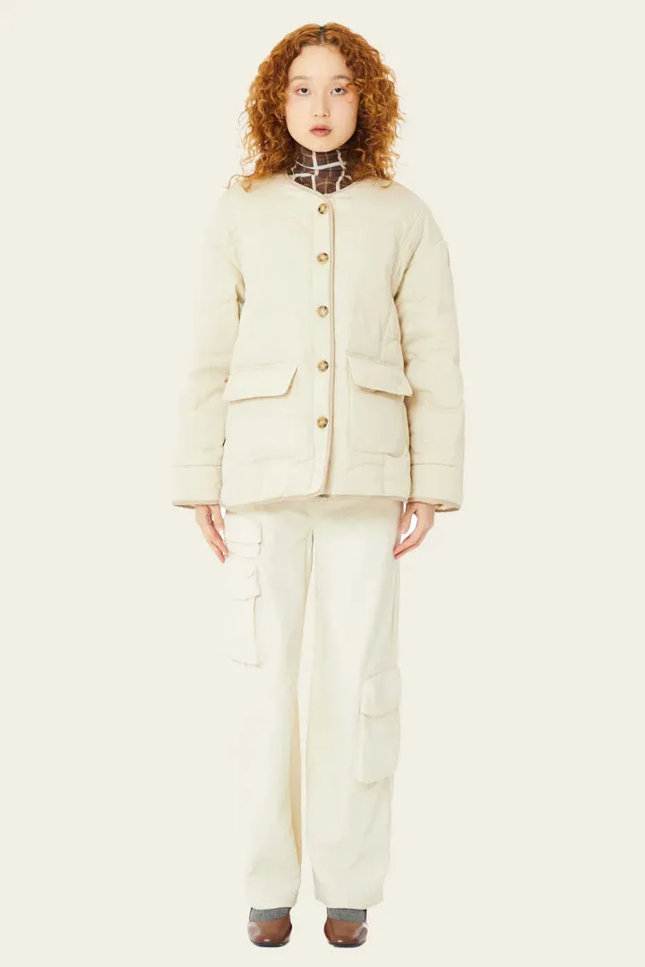 Find Me Now - Mica Quilted Jacket (Sand)