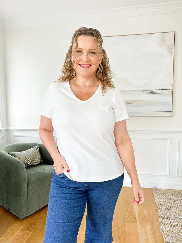 Kirsten Sprinkling Kindness V Neck Tee