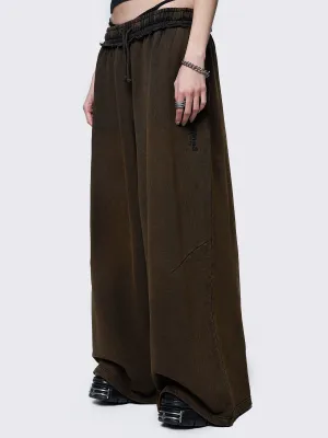 Liv Brown Wash Sweatpants