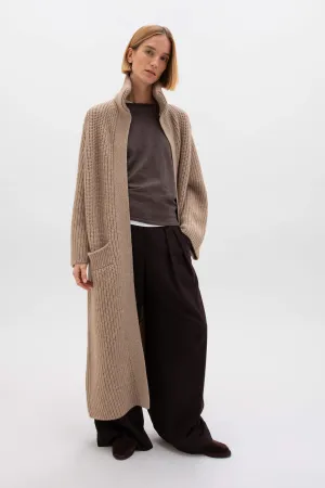 Long Ribbed Cashmere Coatigan | Online Exclusive