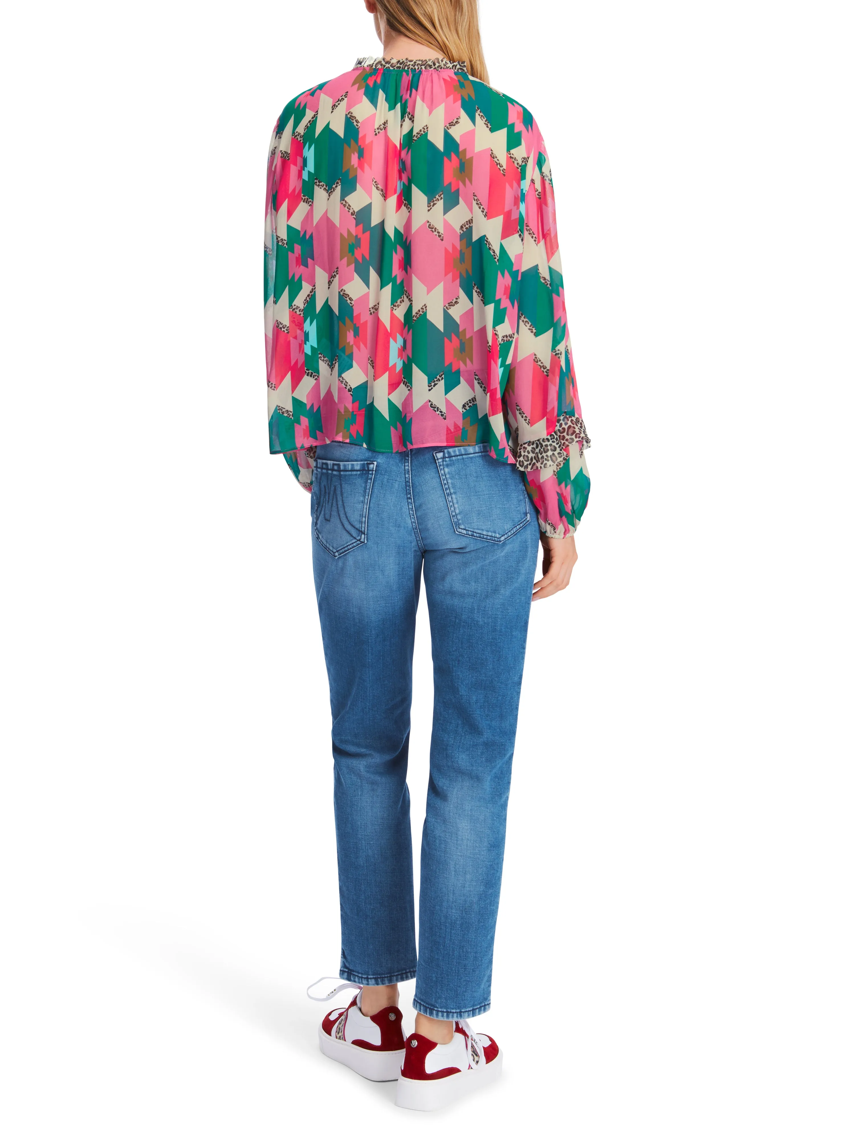 MARC CAIN Dragon Fruit Patterned Blouse