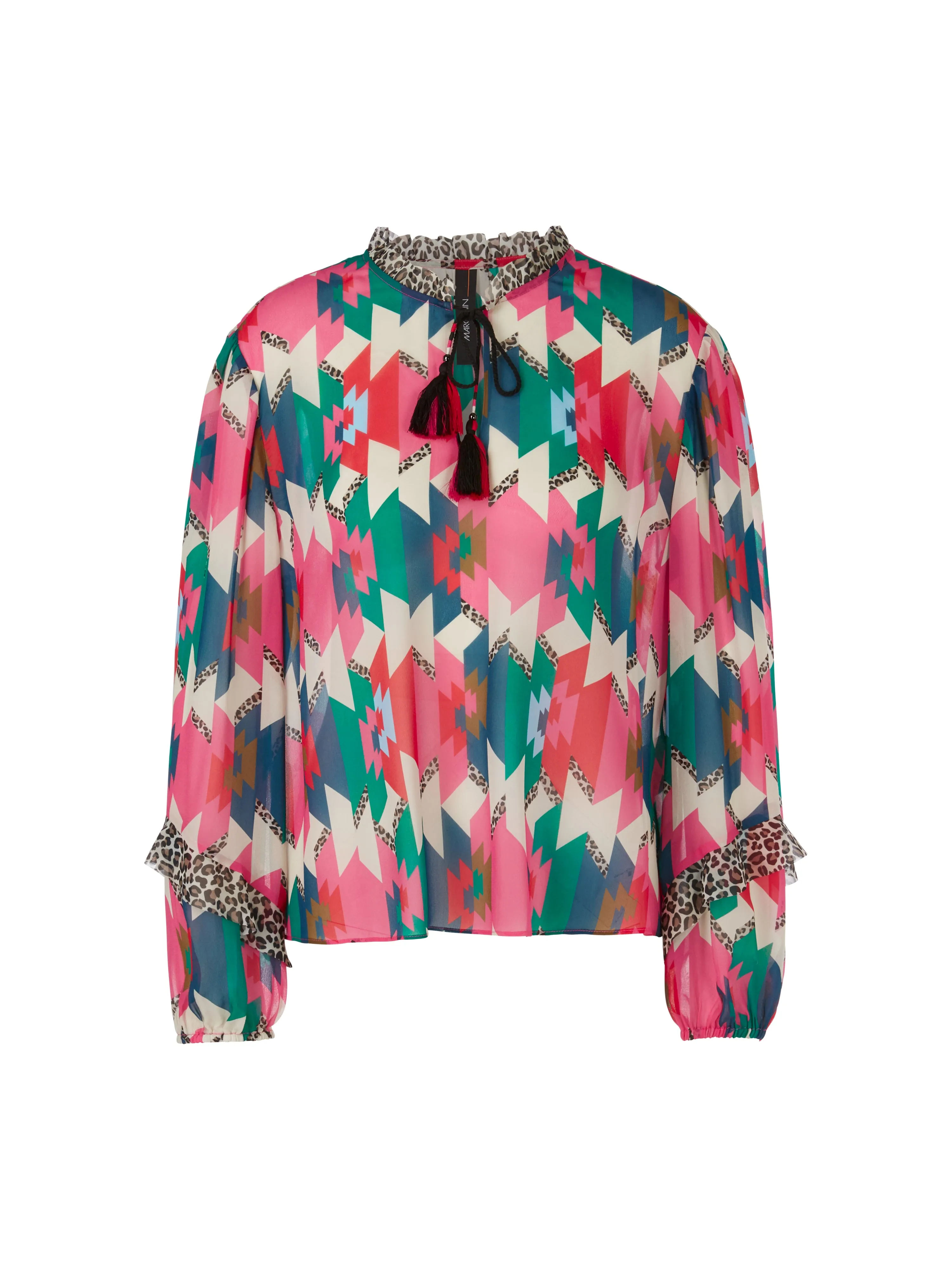 MARC CAIN Dragon Fruit Patterned Blouse