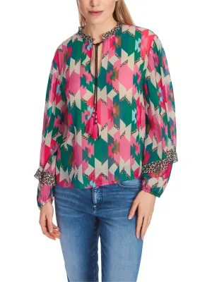 MARC CAIN Dragon Fruit Patterned Blouse