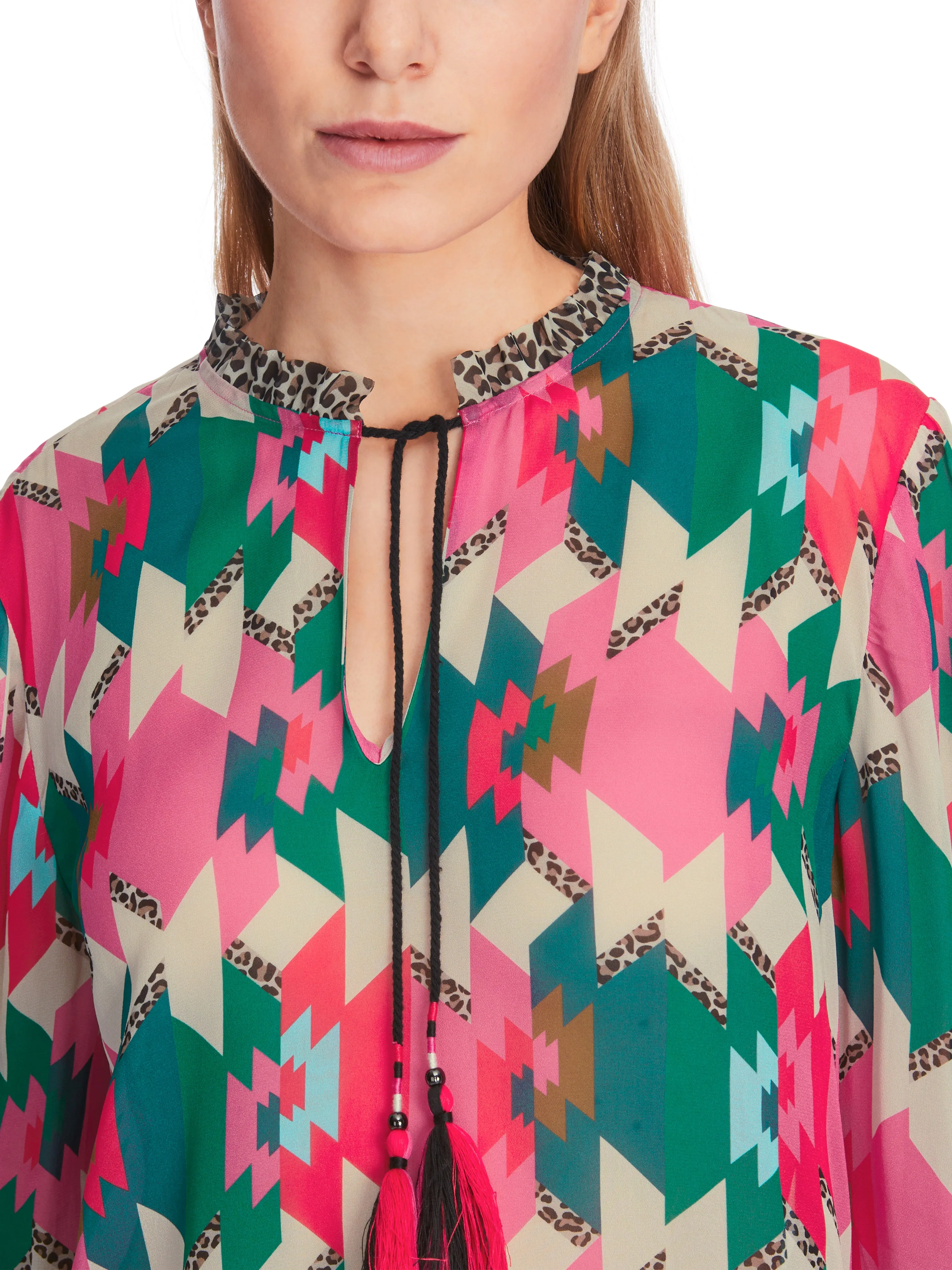 MARC CAIN Dragon Fruit Patterned Blouse