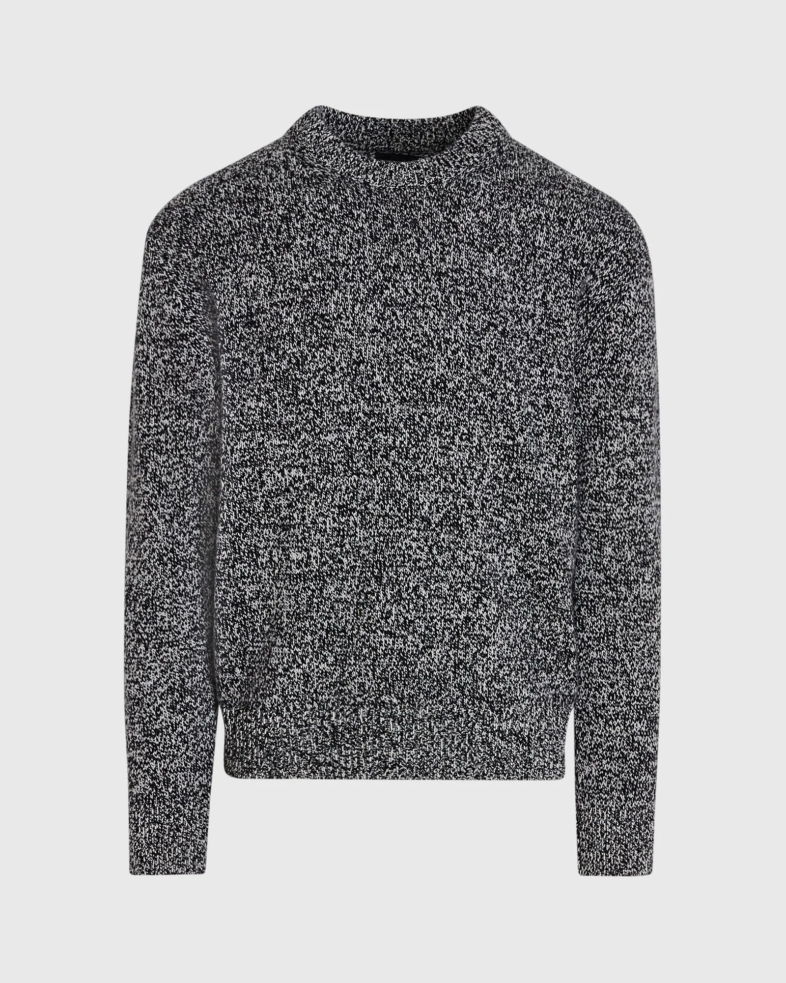 Marl Wool Blend Crewneck Sweater