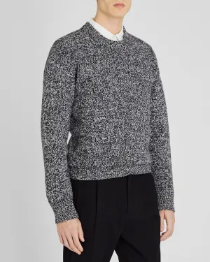 Marl Wool Blend Crewneck Sweater
