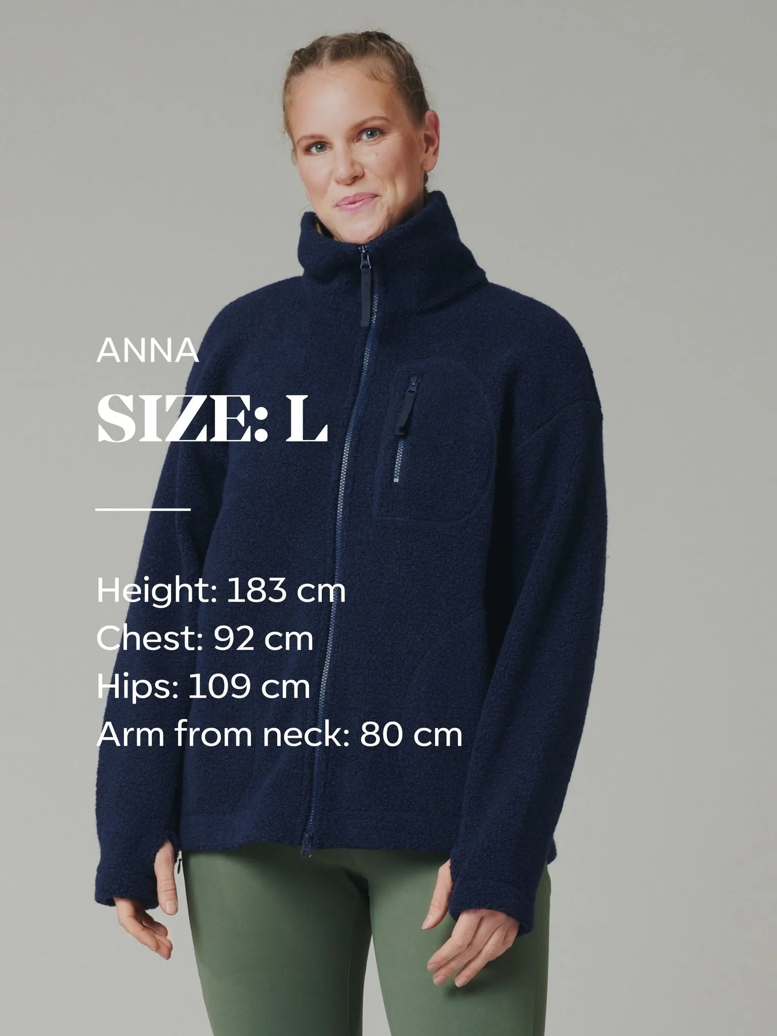 Minna Minimalist Wool Fleece Jacket Brown