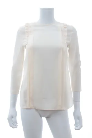 Miu Miu Ruffled Silk Blouse