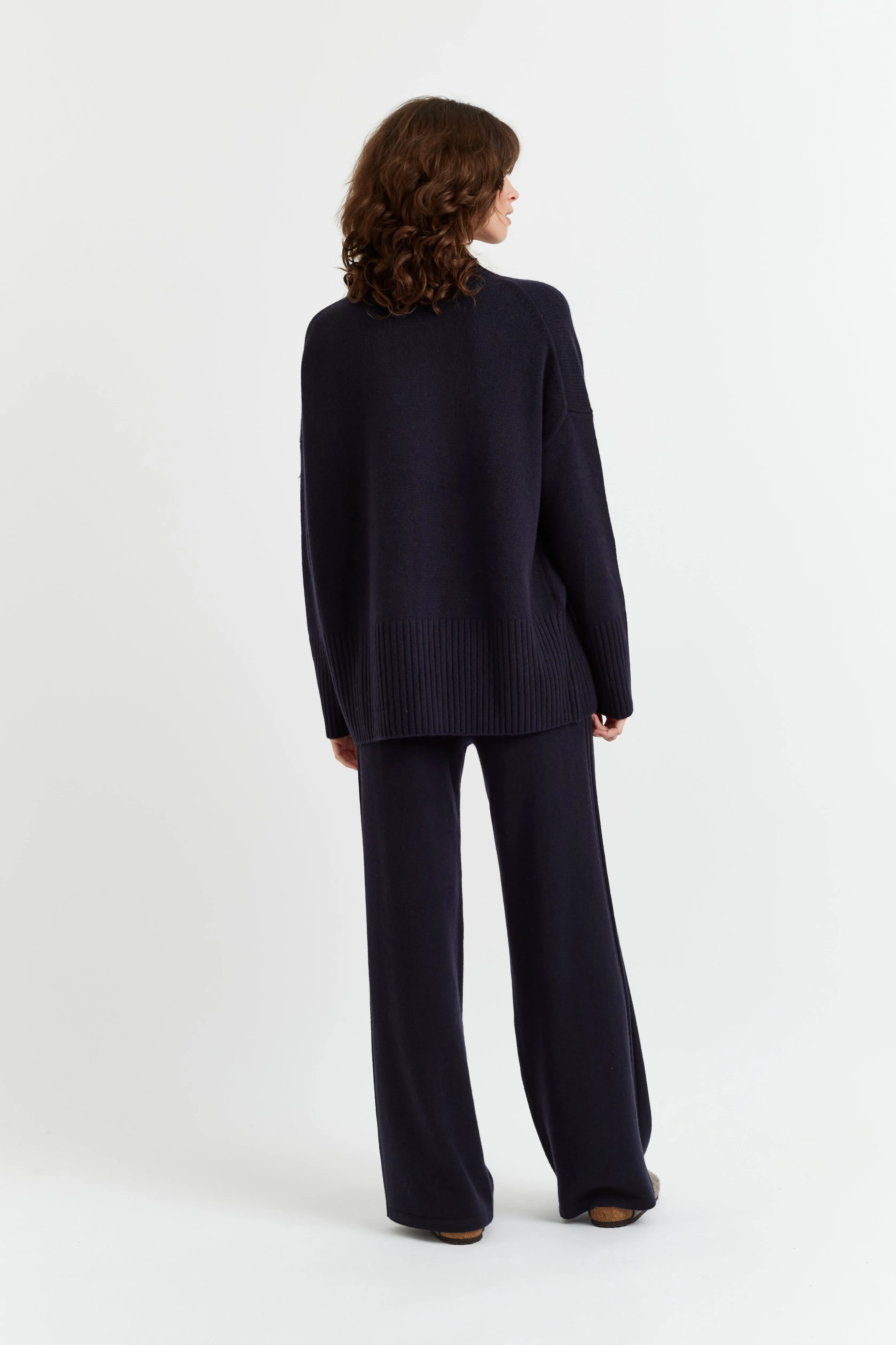 Navy Cashmere Comfort Sweater