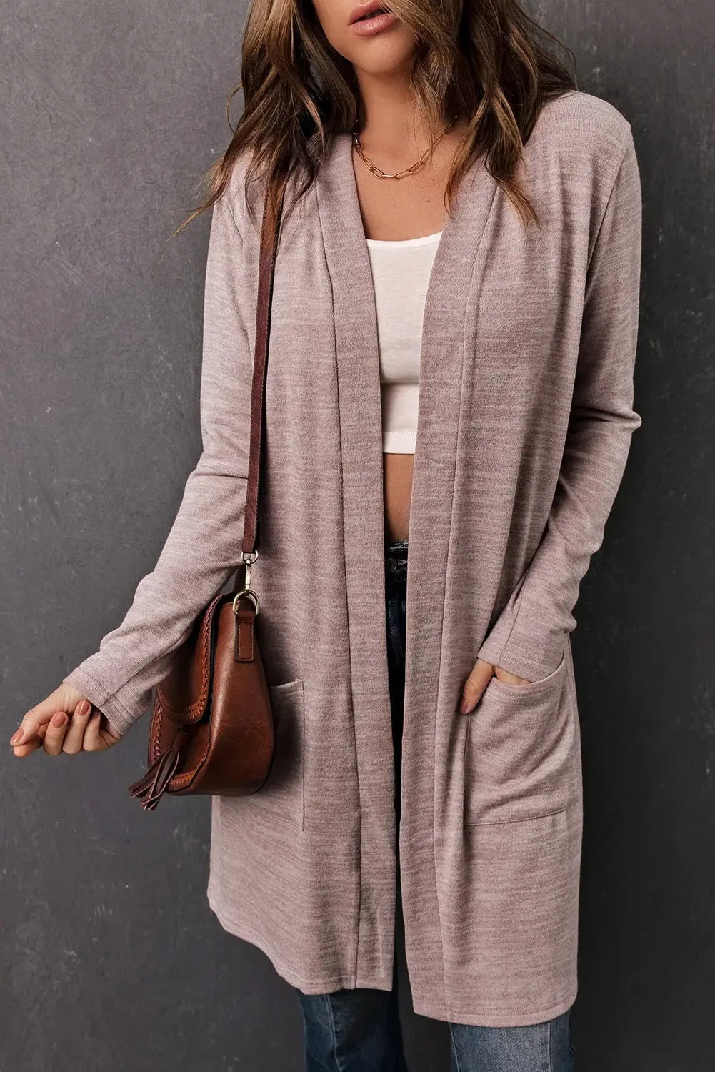 Open For Business Pocketed Cardigan