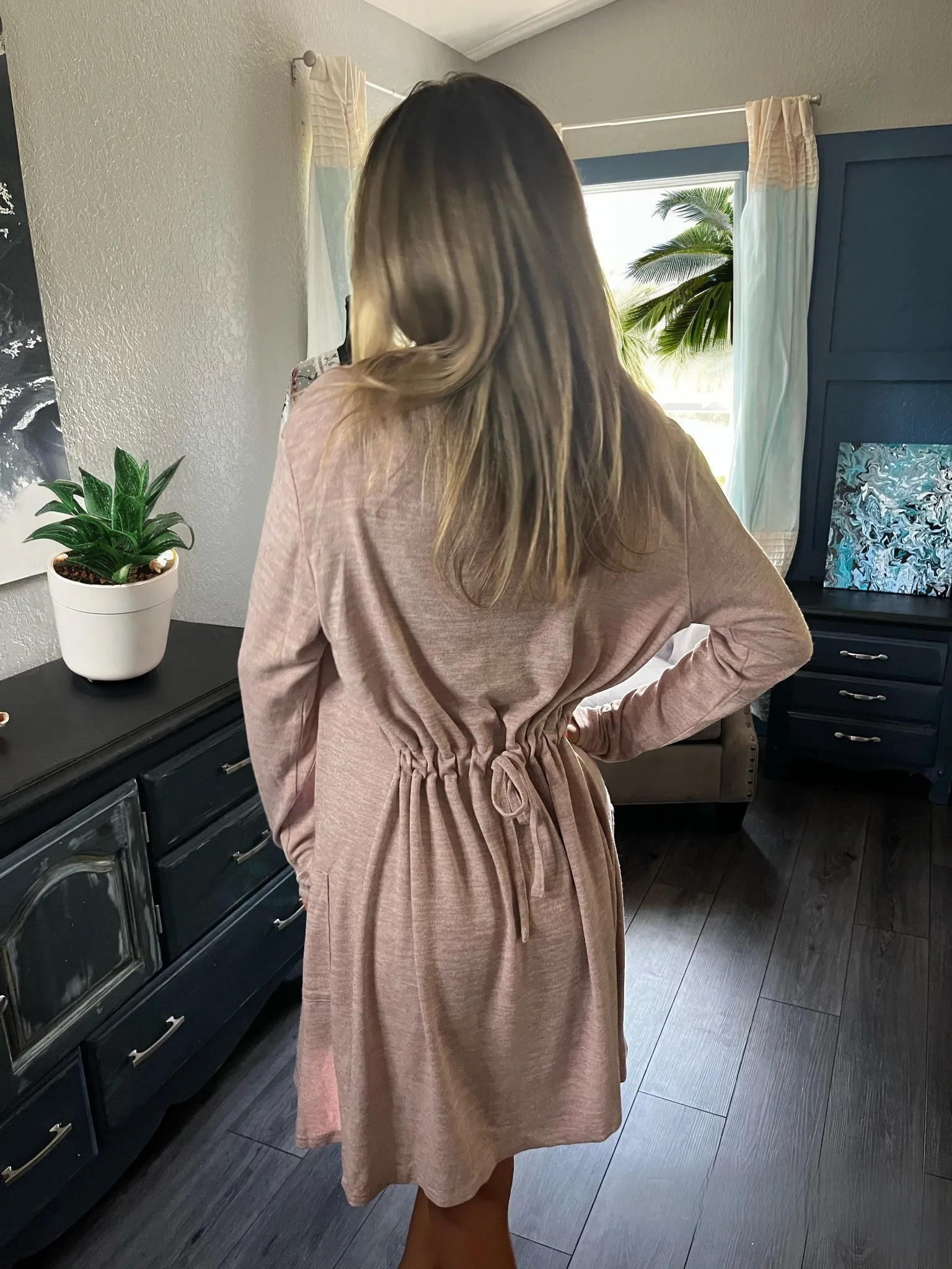 Open For Business Pocketed Cardigan