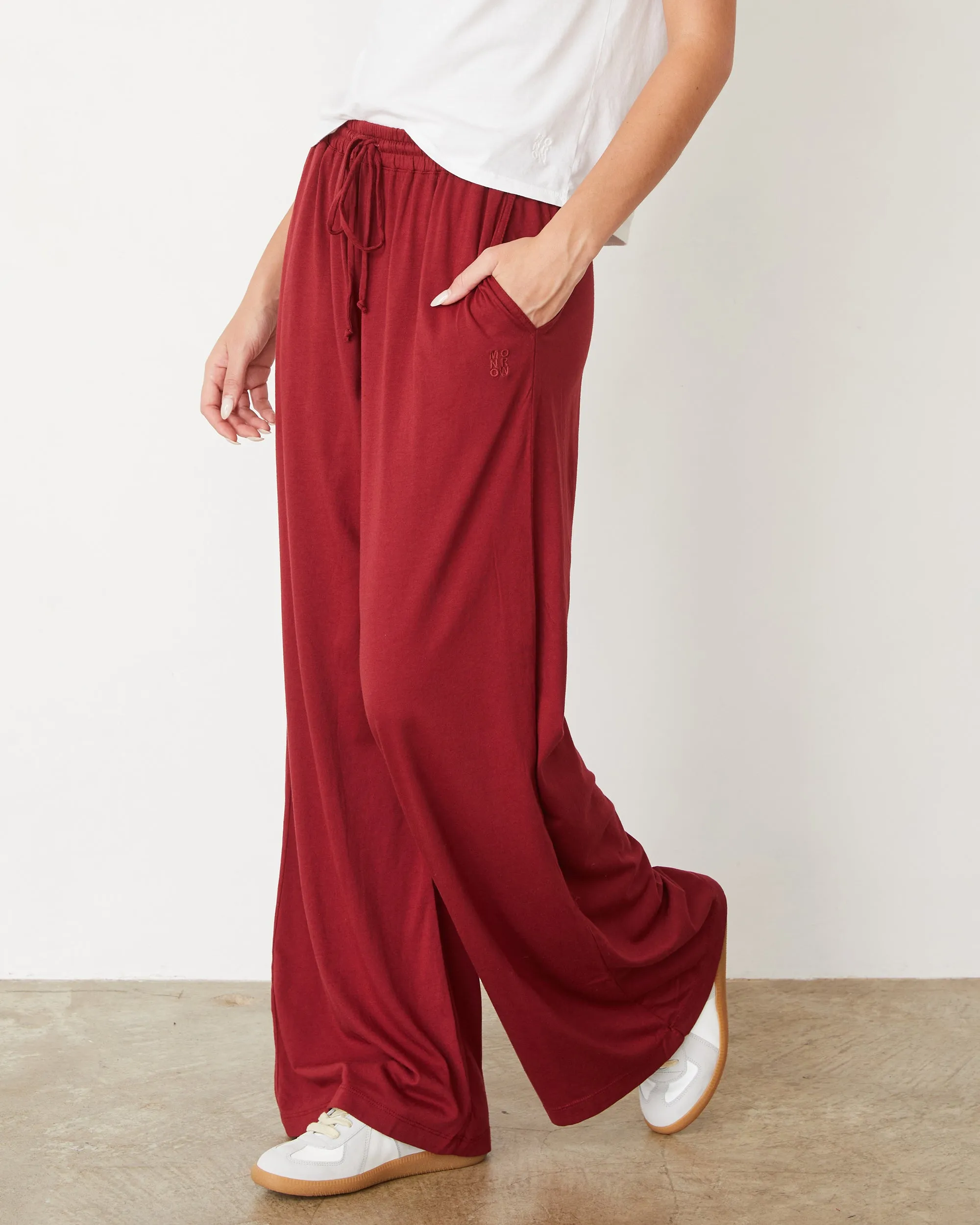 Organic Jersey Wide Leg Pant