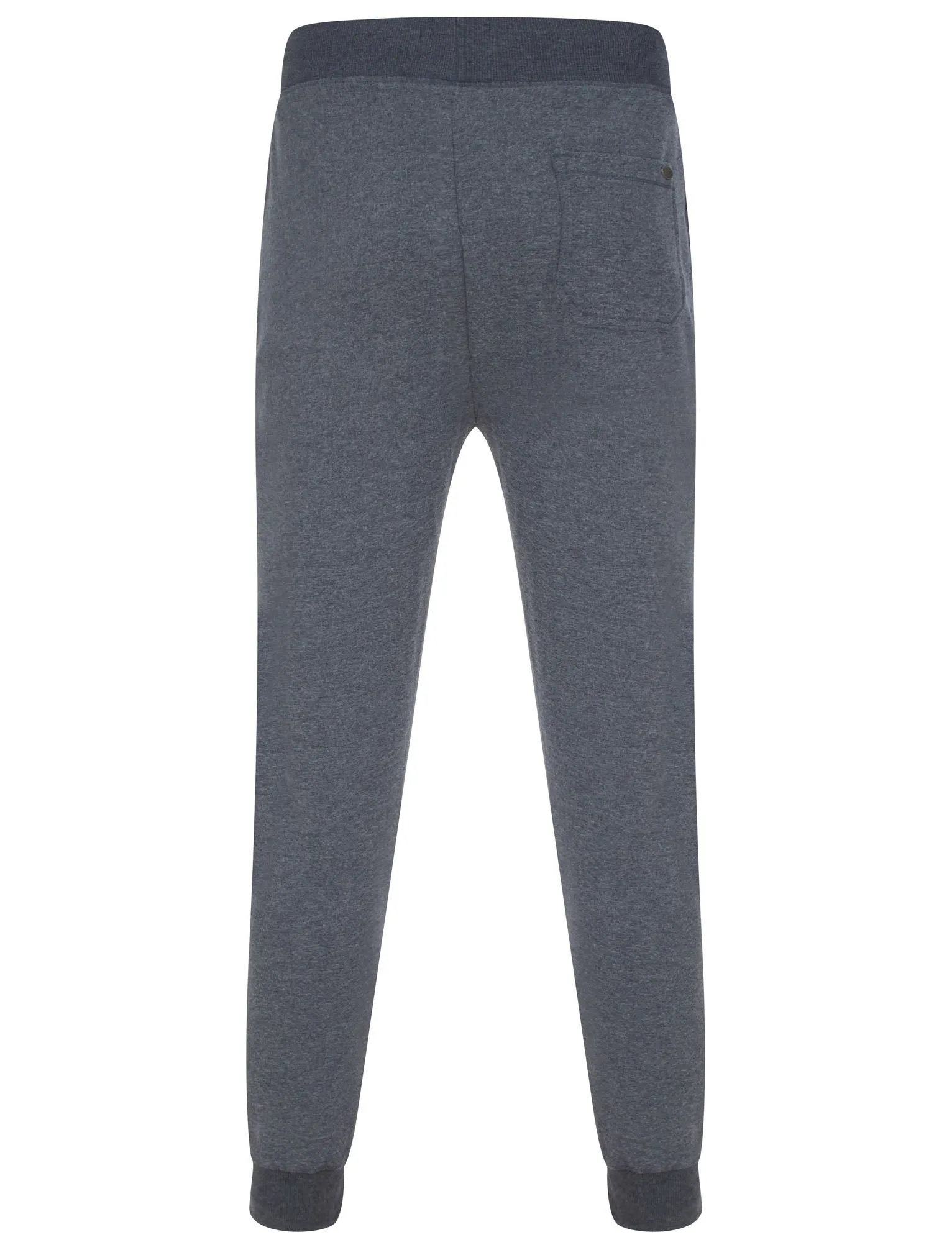 Peckham Brushback Fleece Cuffed Joggers in Dark Navy Marl - Tokyo Laundry