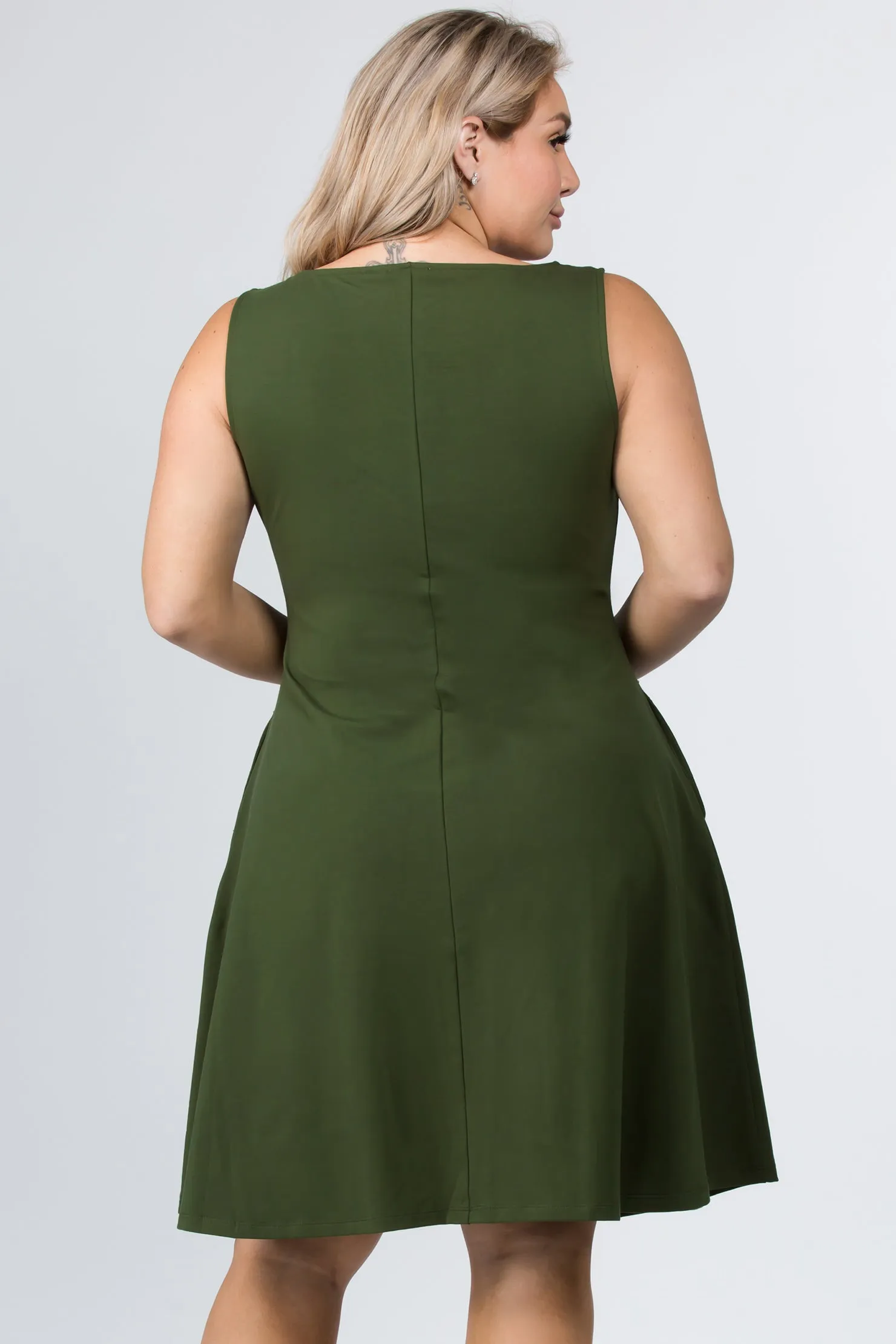 Plus Size Graceful Fit & Flare A-line Dress