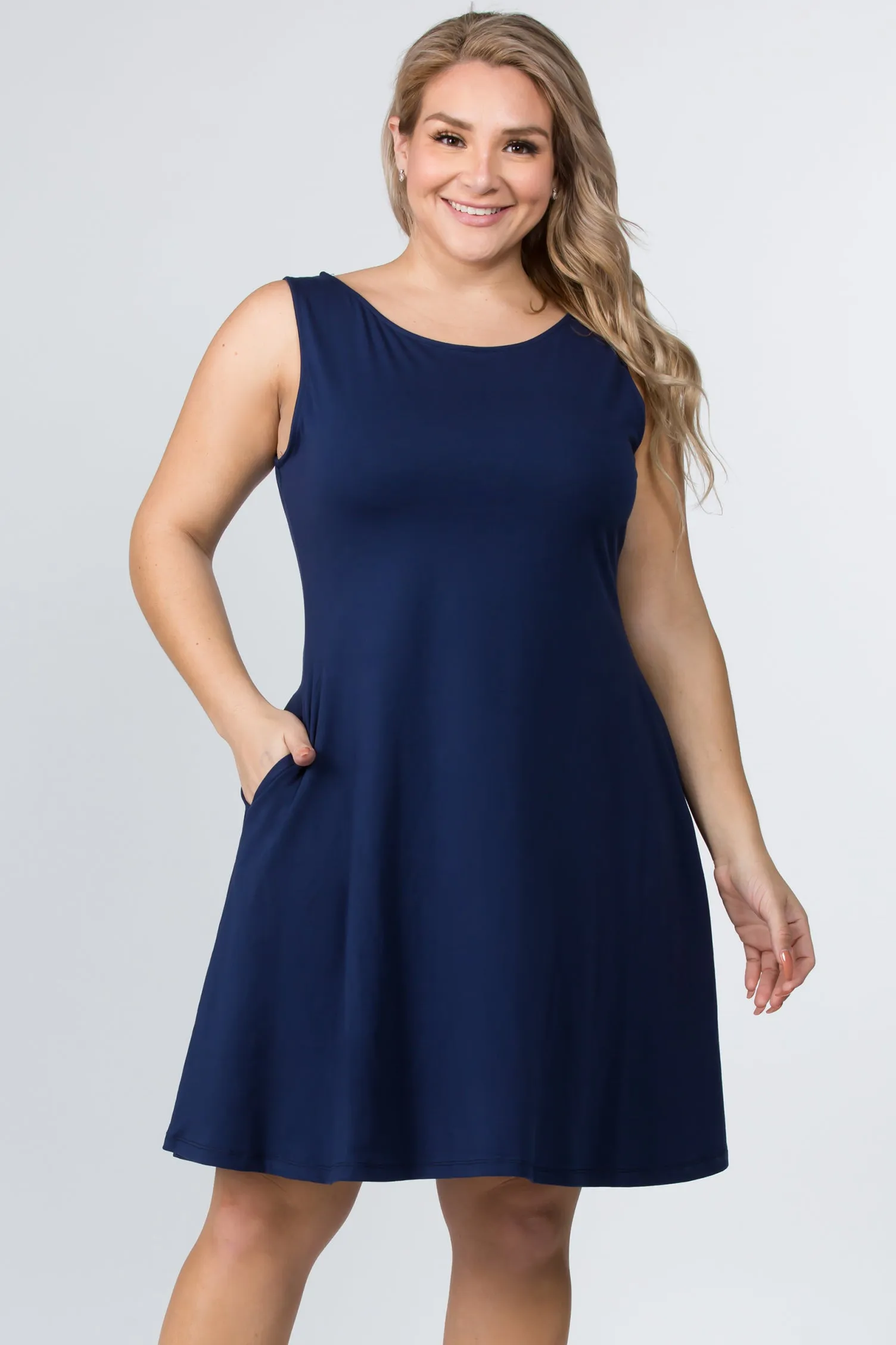 Plus Size Graceful Fit & Flare A-line Dress