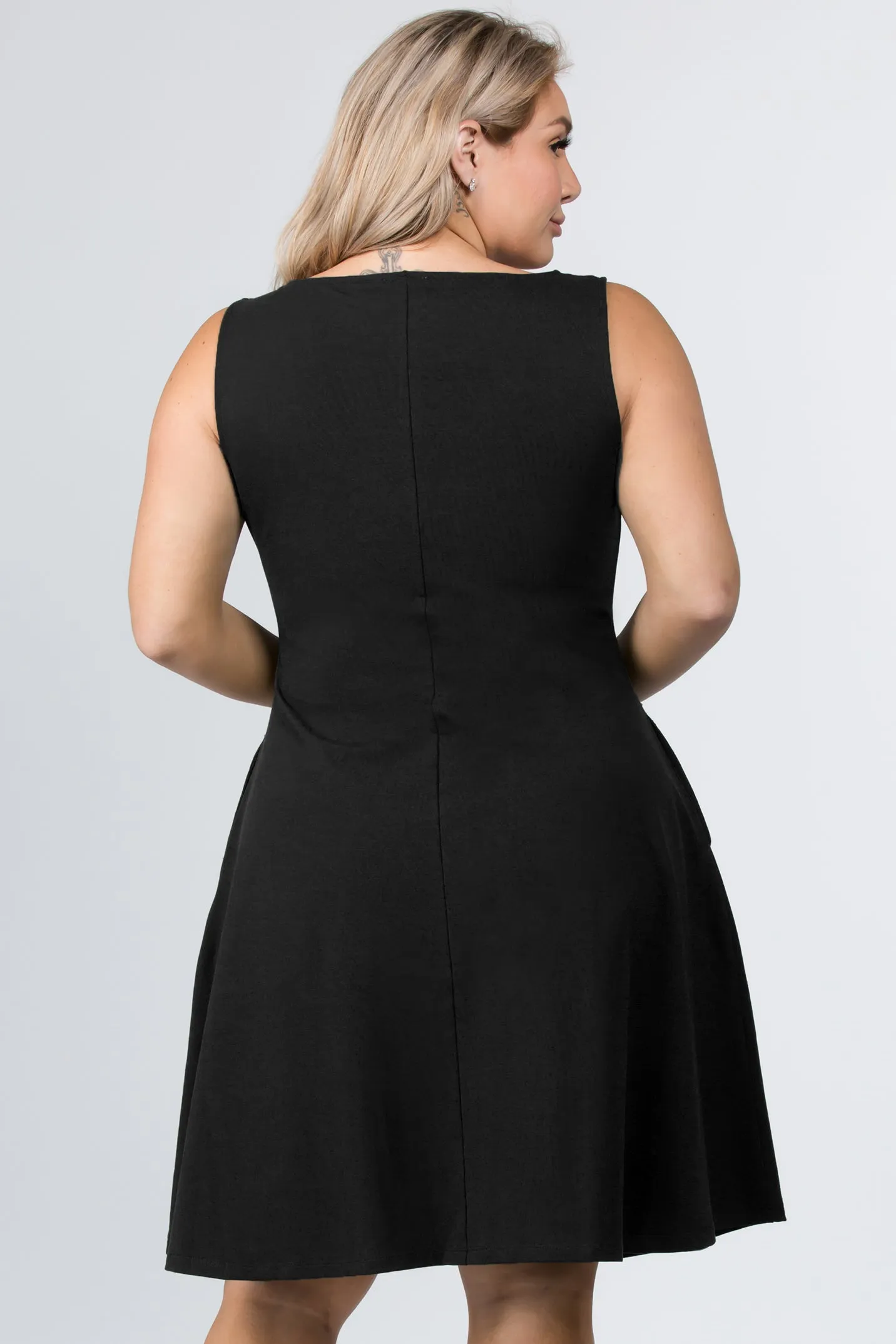 Plus Size Graceful Fit & Flare A-line Dress