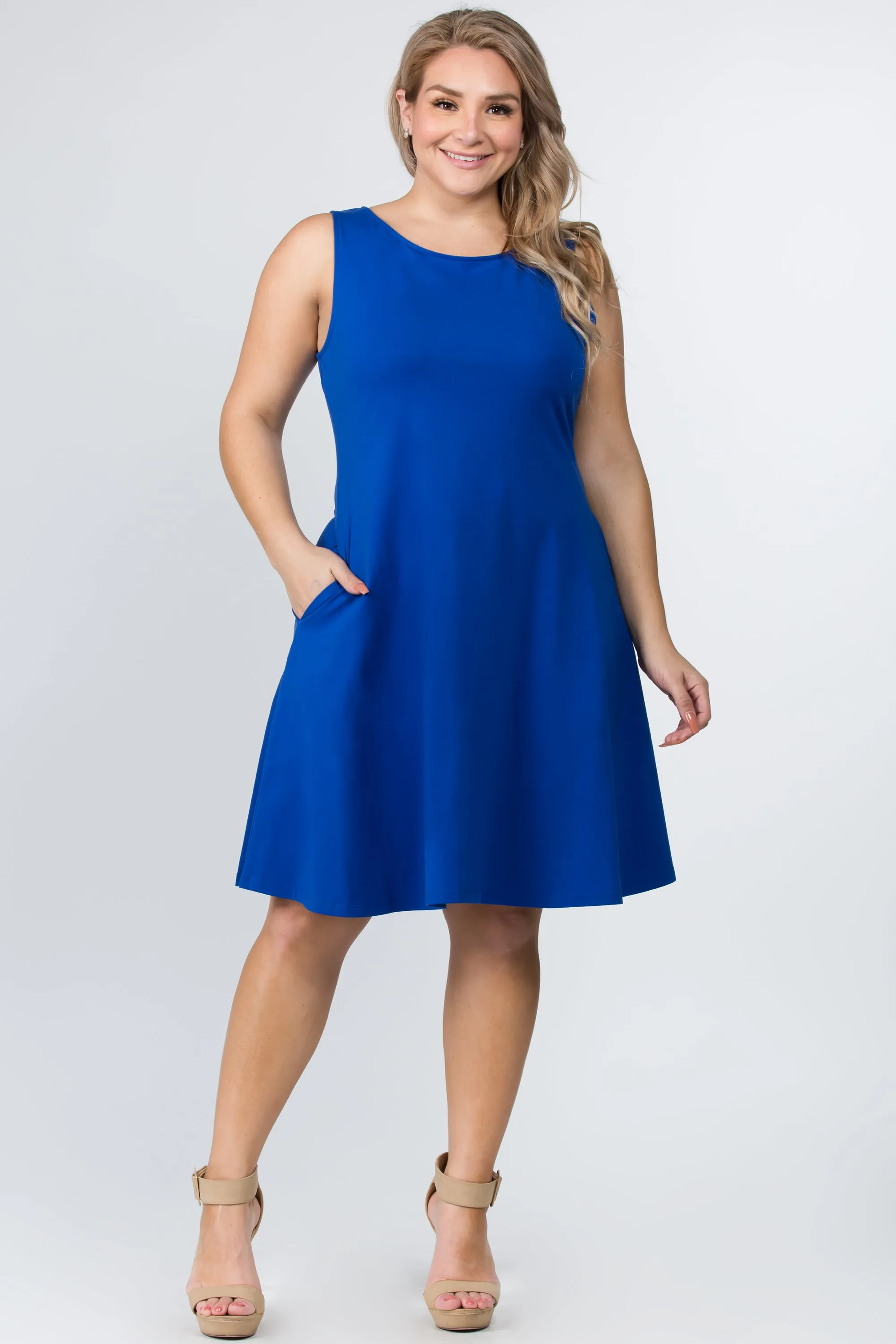 Plus Size Graceful Fit & Flare A-line Dress