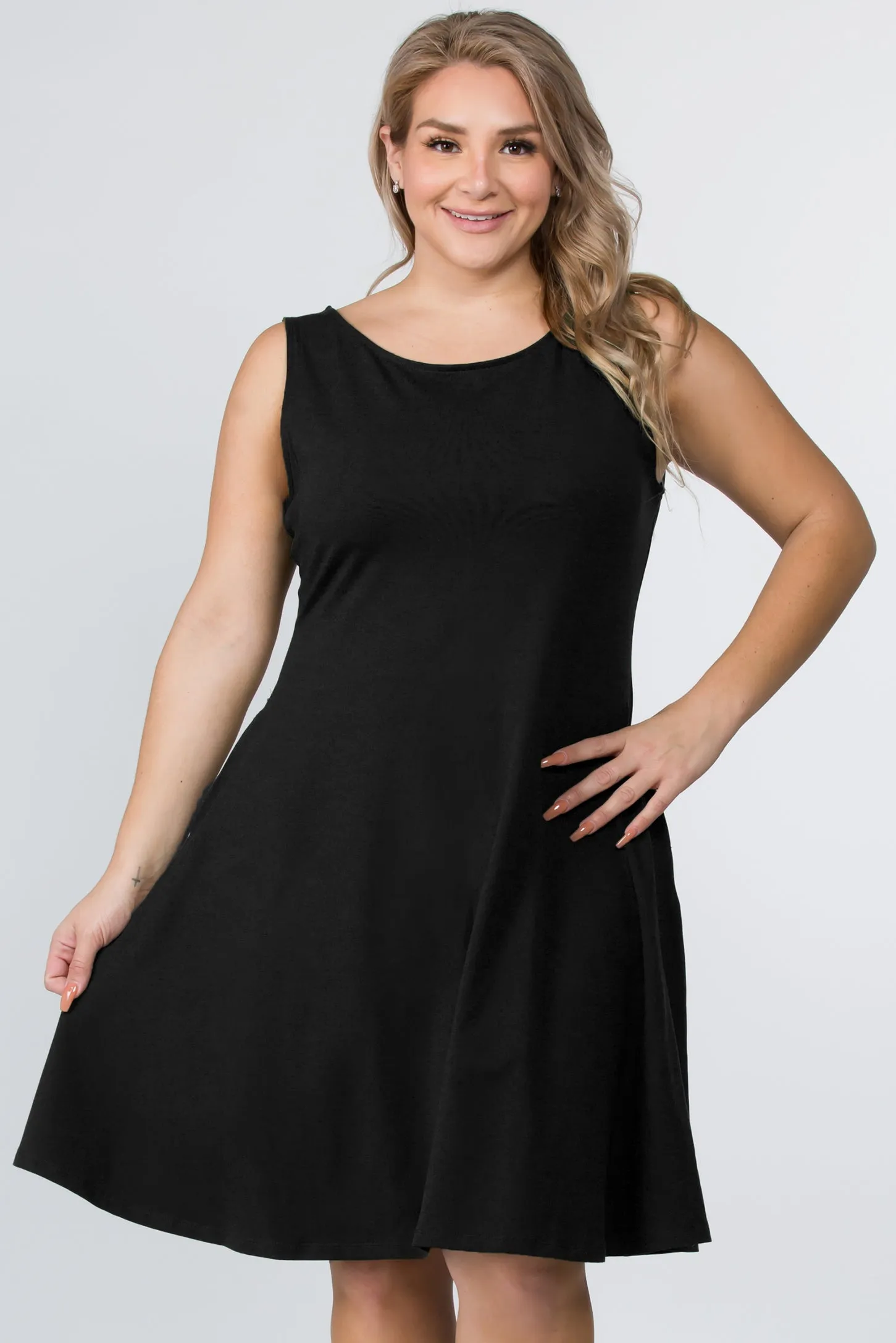 Plus Size Graceful Fit & Flare A-line Dress