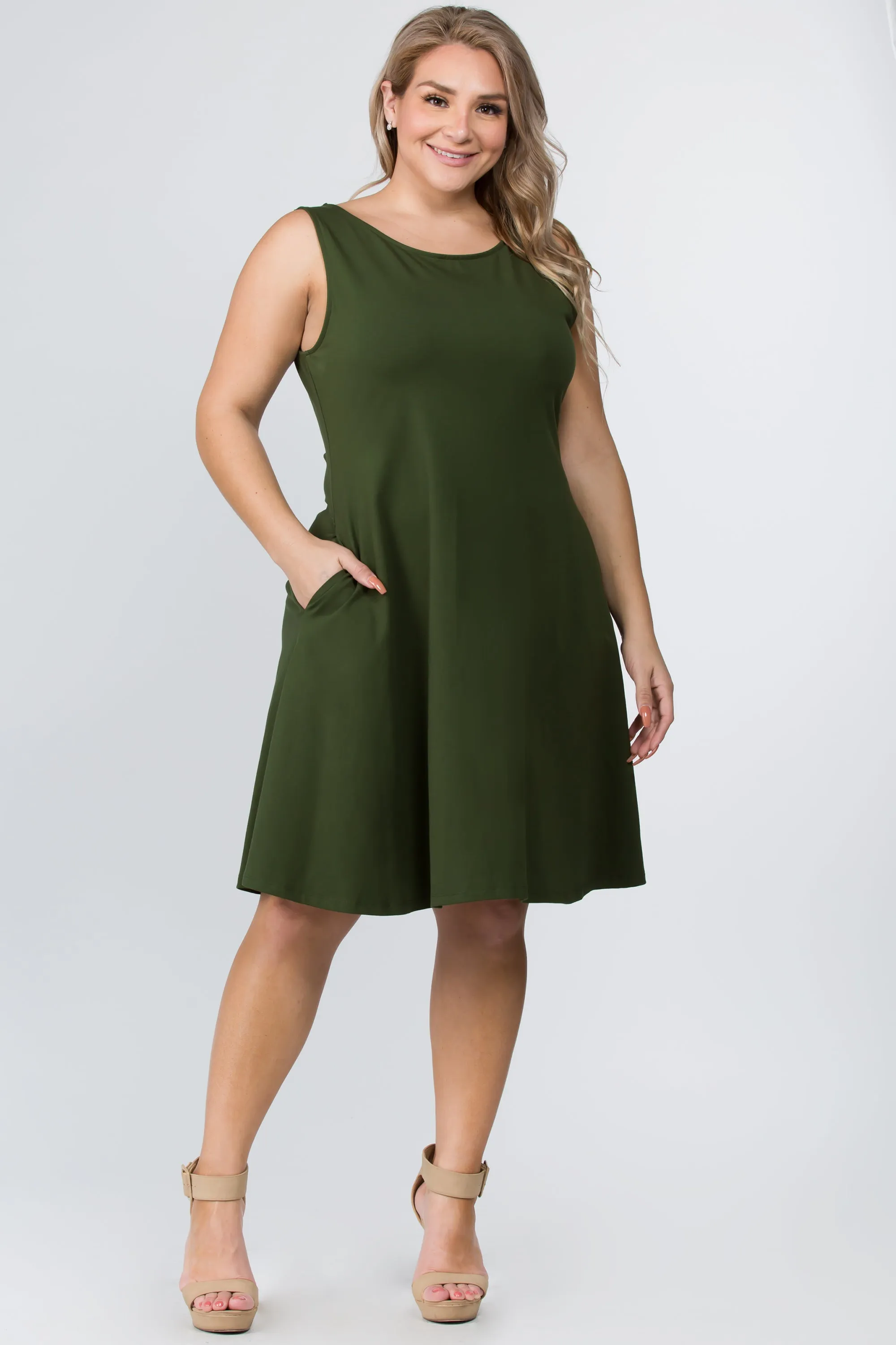 Plus Size Graceful Fit & Flare A-line Dress