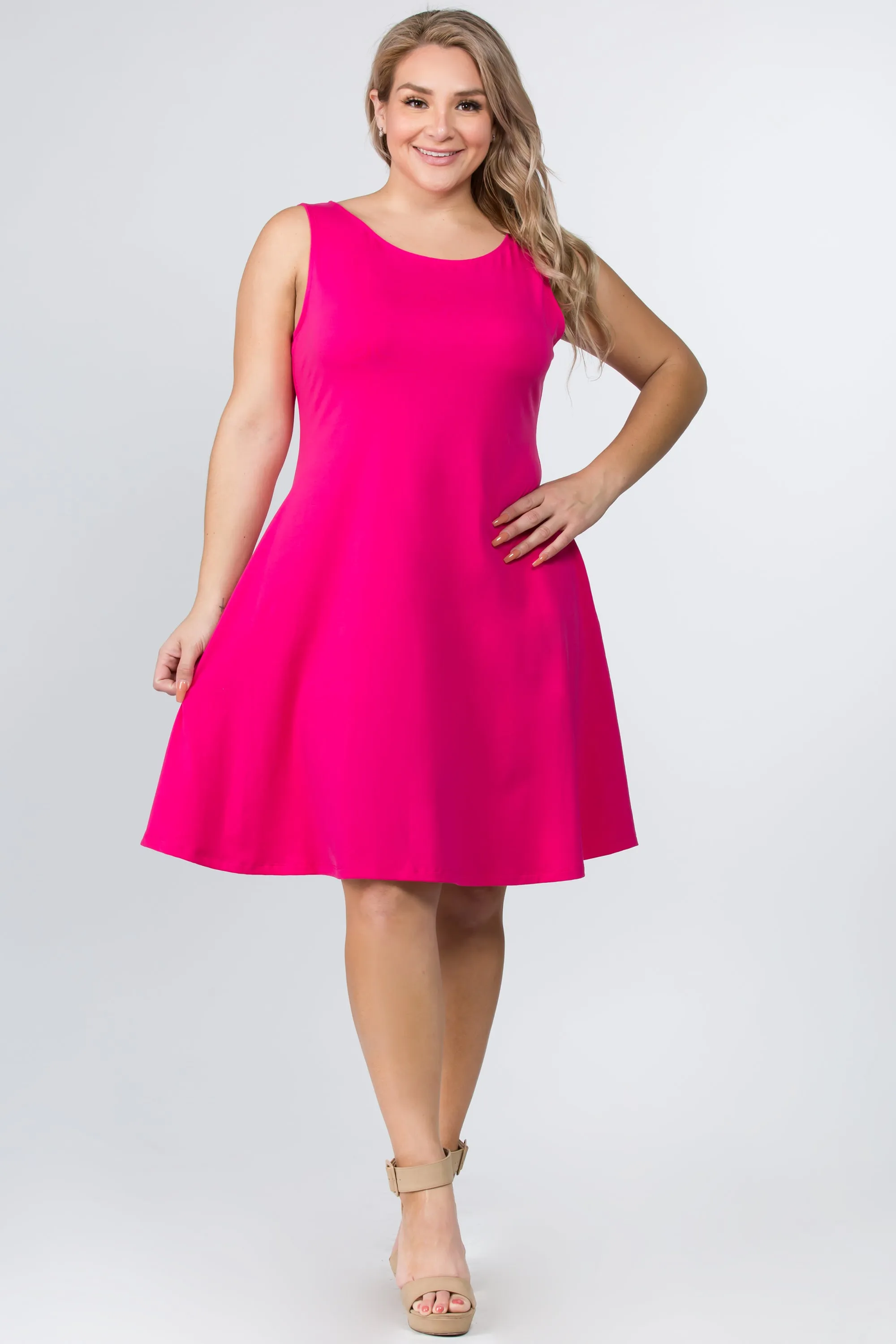 Plus Size Graceful Fit & Flare A-line Dress