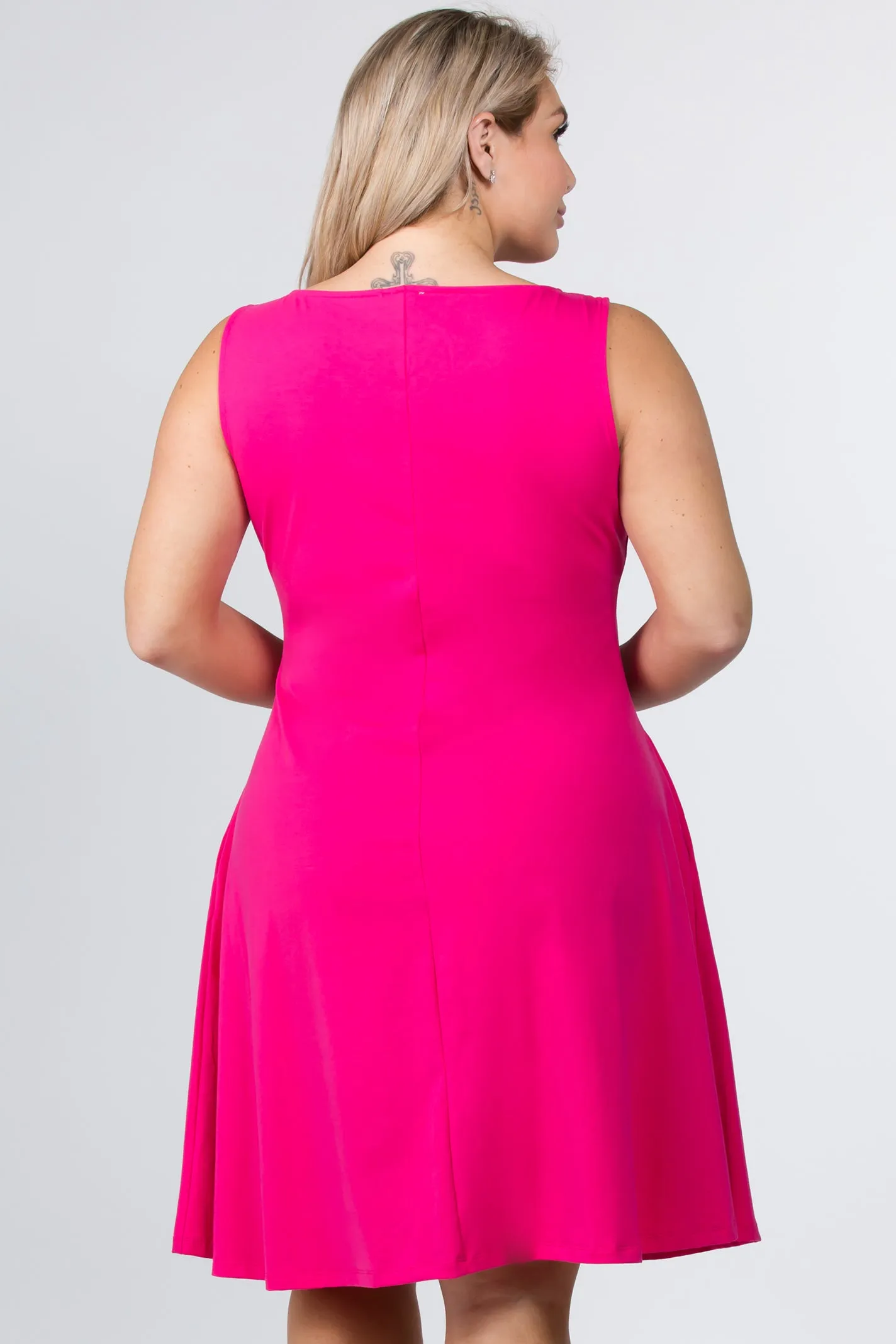 Plus Size Graceful Fit & Flare A-line Dress