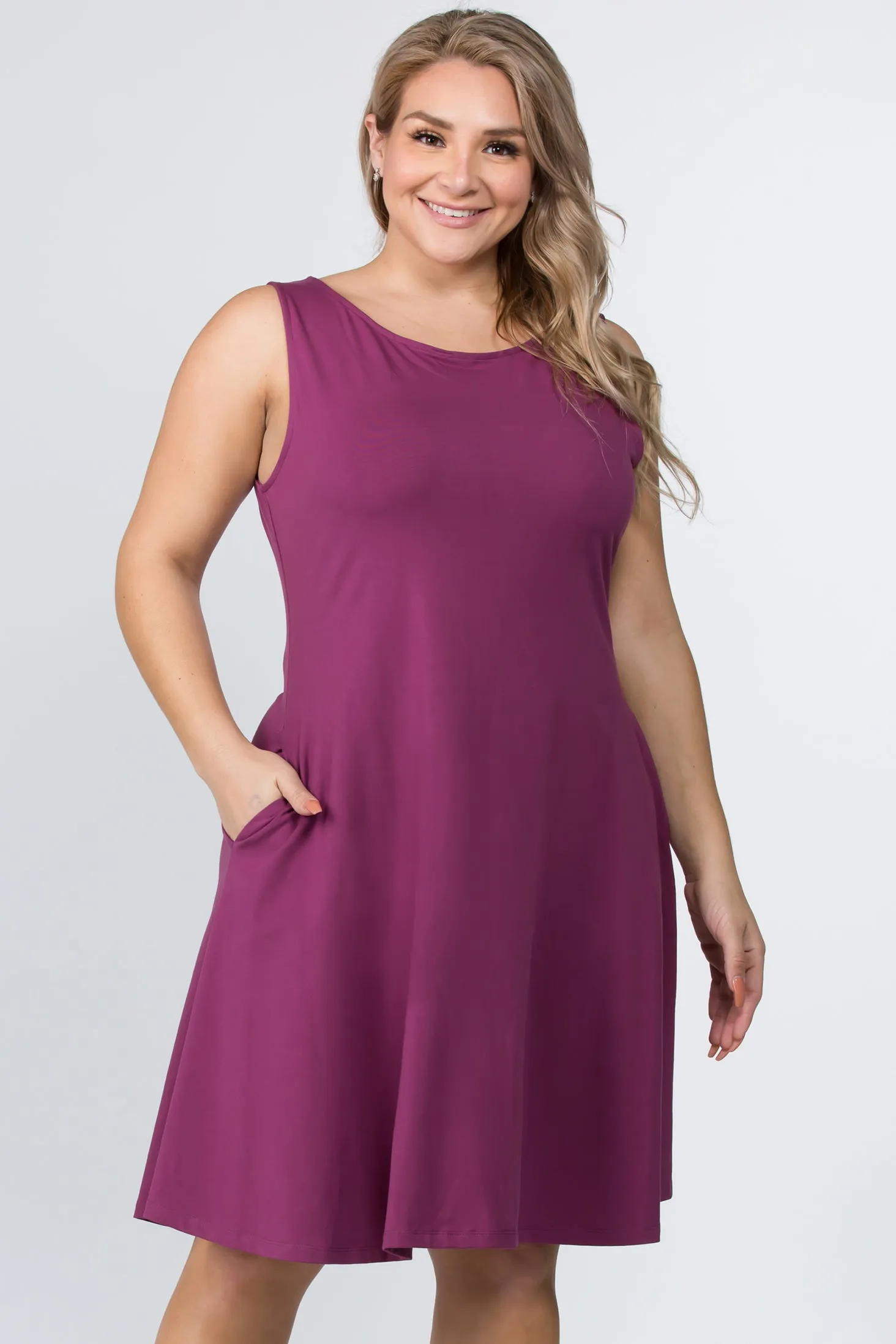 Plus Size Graceful Fit & Flare A-line Dress