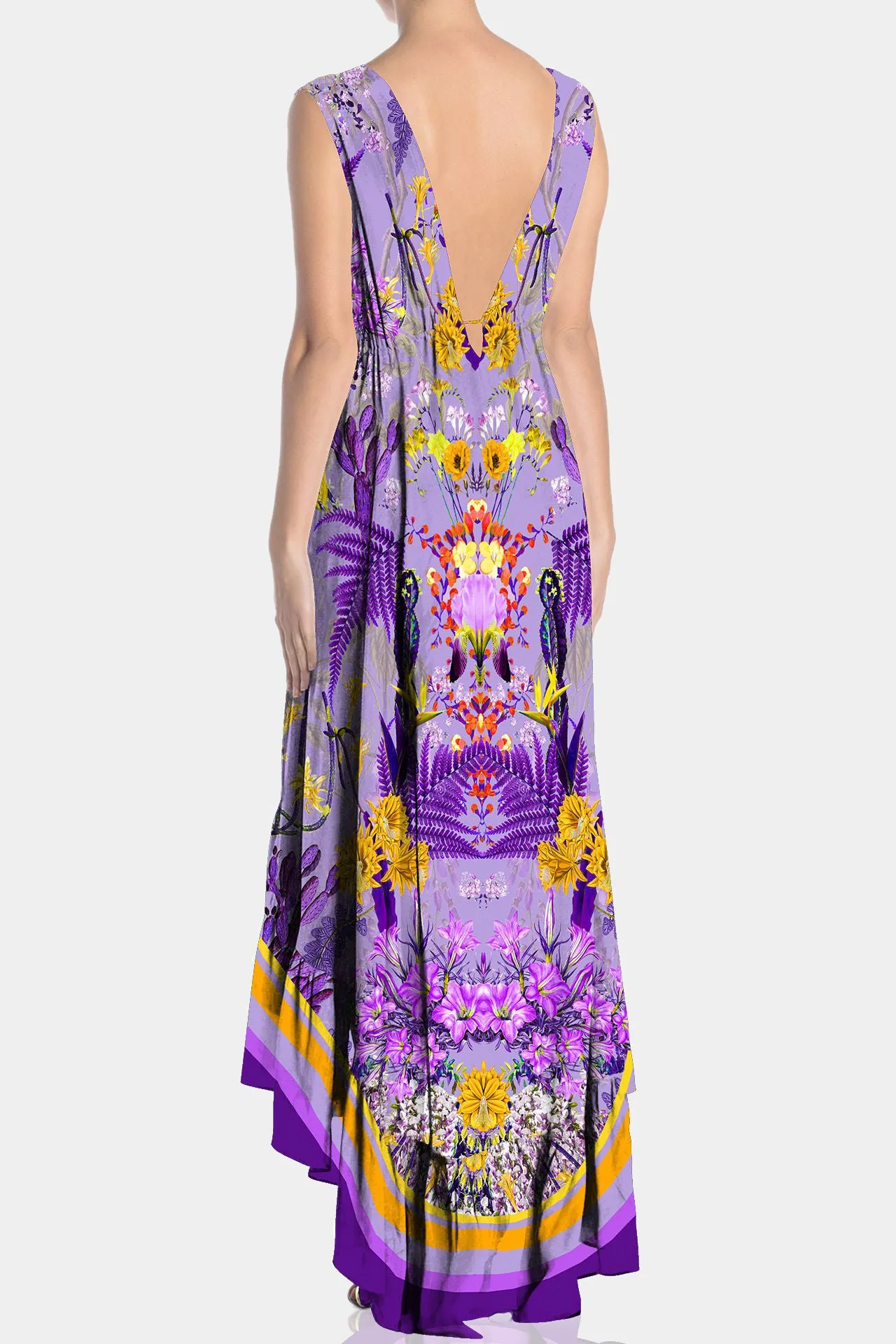 Purple Hi Low Maxi Dress