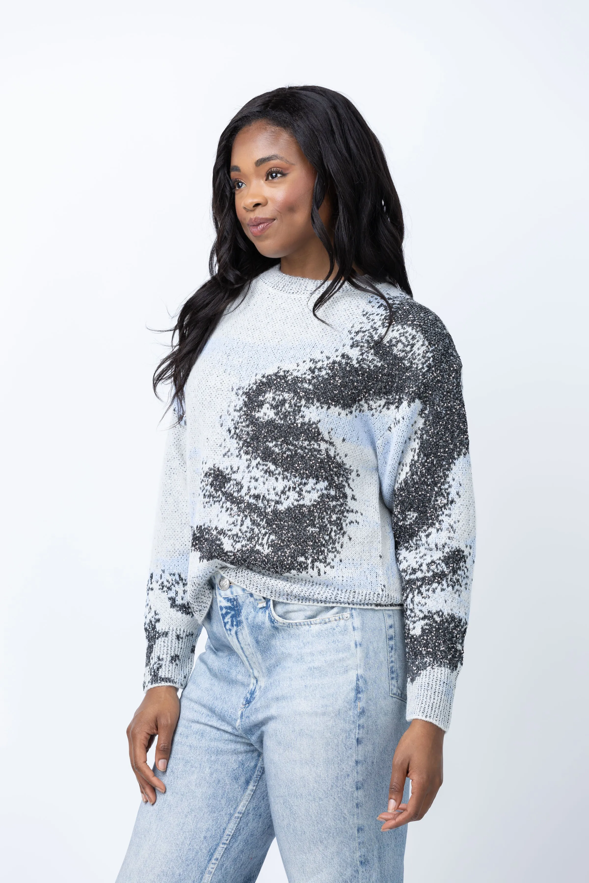Rag & Bone Estelle Crew in Ivory Multi