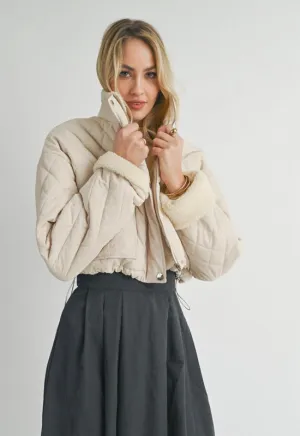 Sadie & Sage - Ashton Quilted Jacket Cream
