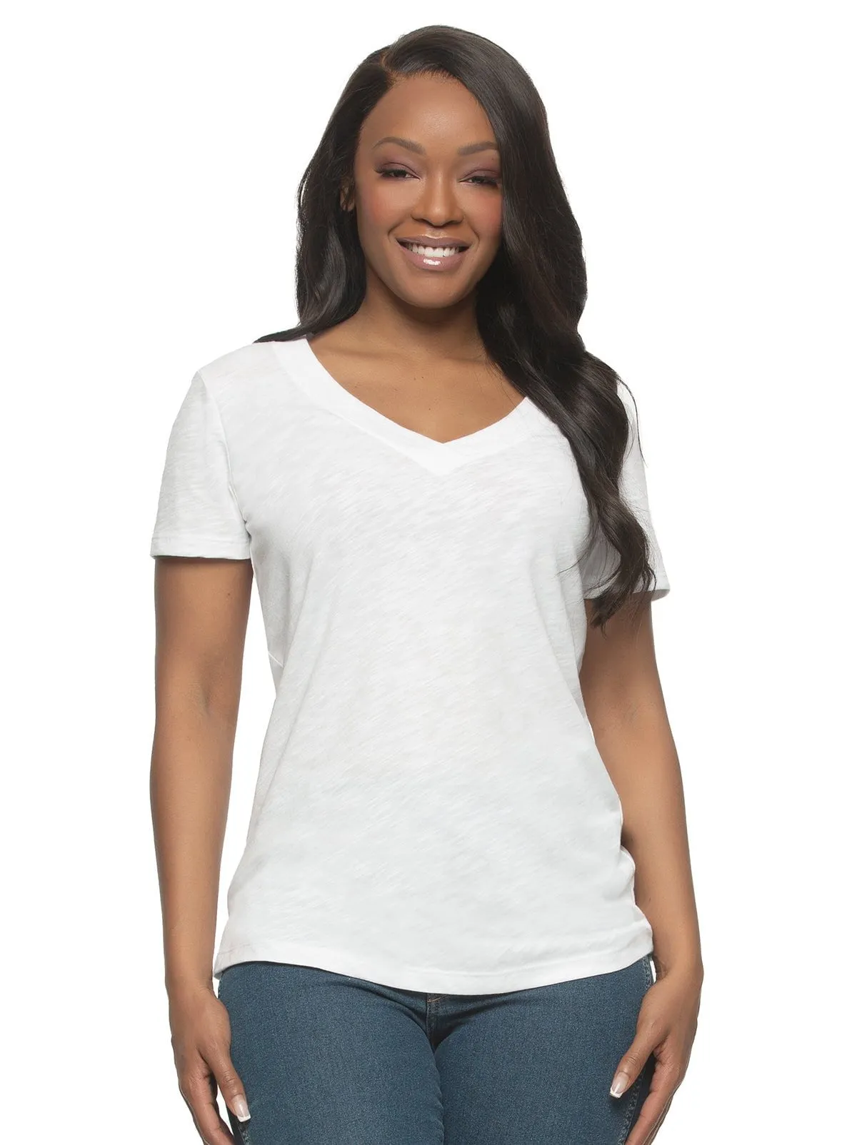 Slub Jersey V-Neck Tunic