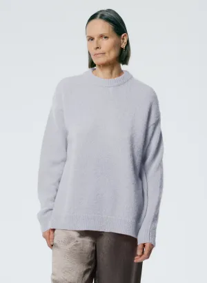 Soft Mohair Crewneck Easy Pullover