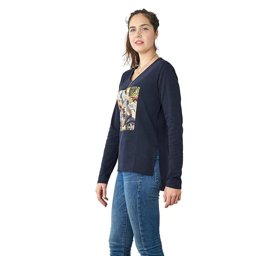 The Violet Long Sleeve Tee - La Vie Est Belle