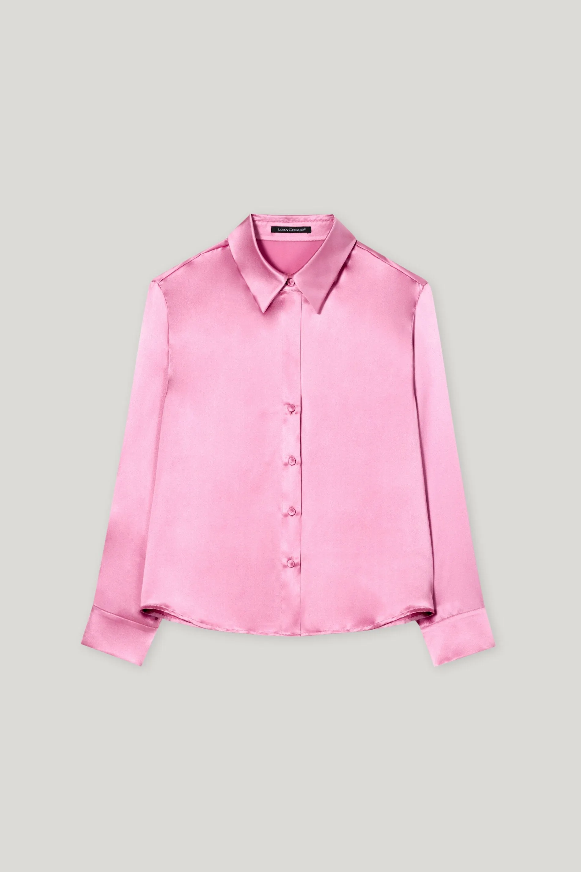 Timeless Chic Candy Pink Silk Blouse <span>218519/3752<span>