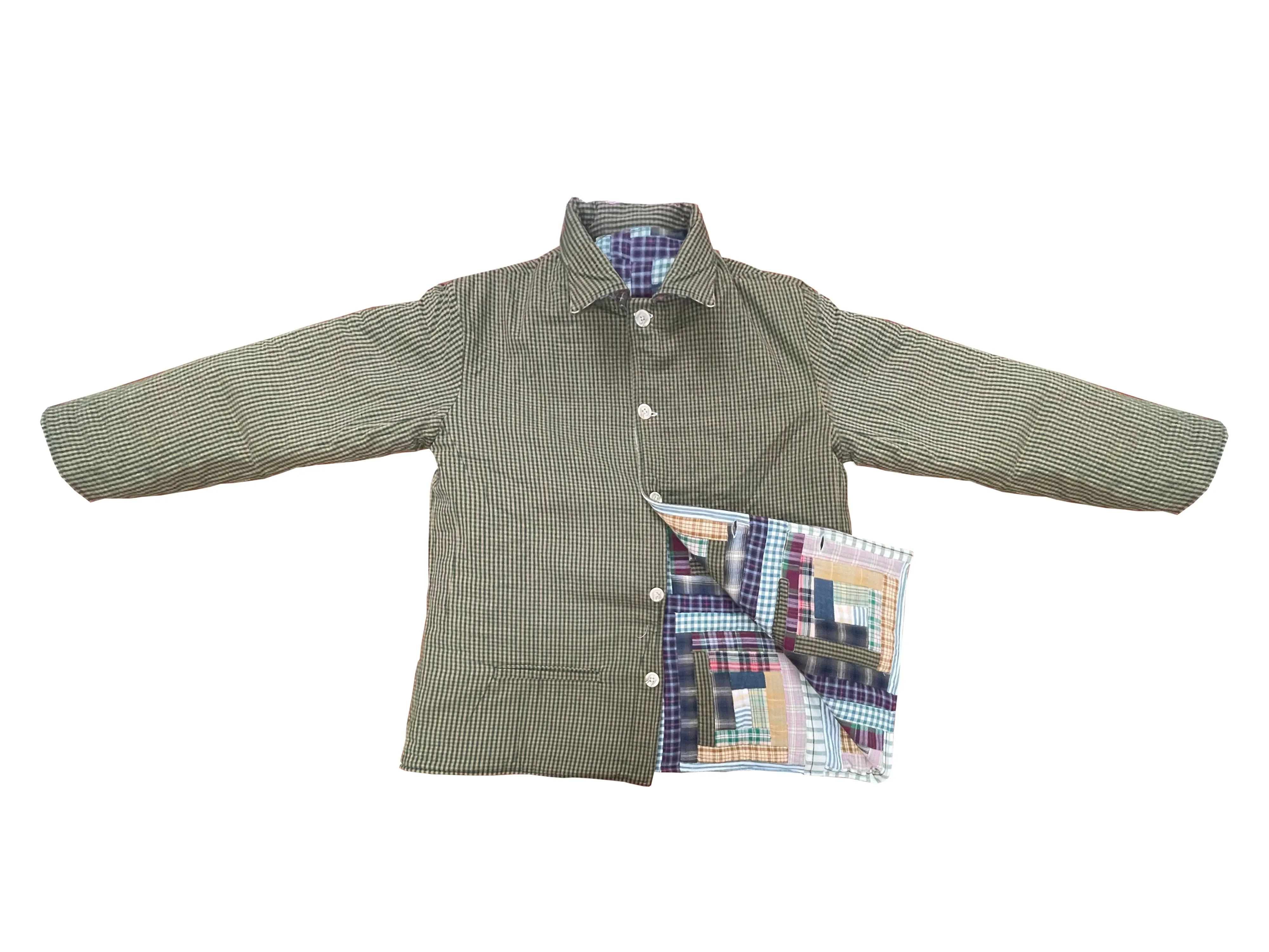 Wild Goose Log Cabin Quilted Cotton Jacket – Reversible, Soft Cotton Filled, Stylish and Comfortable Jacket for All Seasons