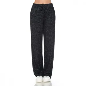 Women's Brushed Hacci Wide Leg Stretchy Drawstring Lounge Pants