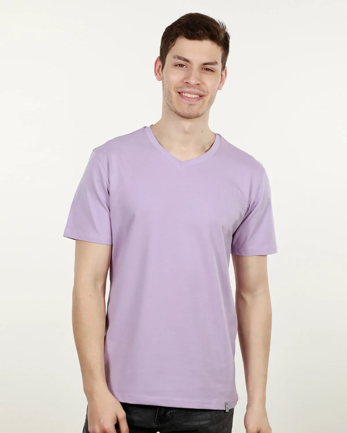 x Luxury V Neck Tee - Liliac