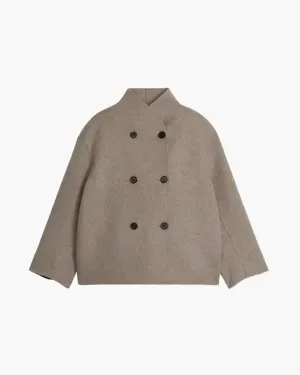 Ysabeau – Soft wool-like fabric – Wool bomber coat